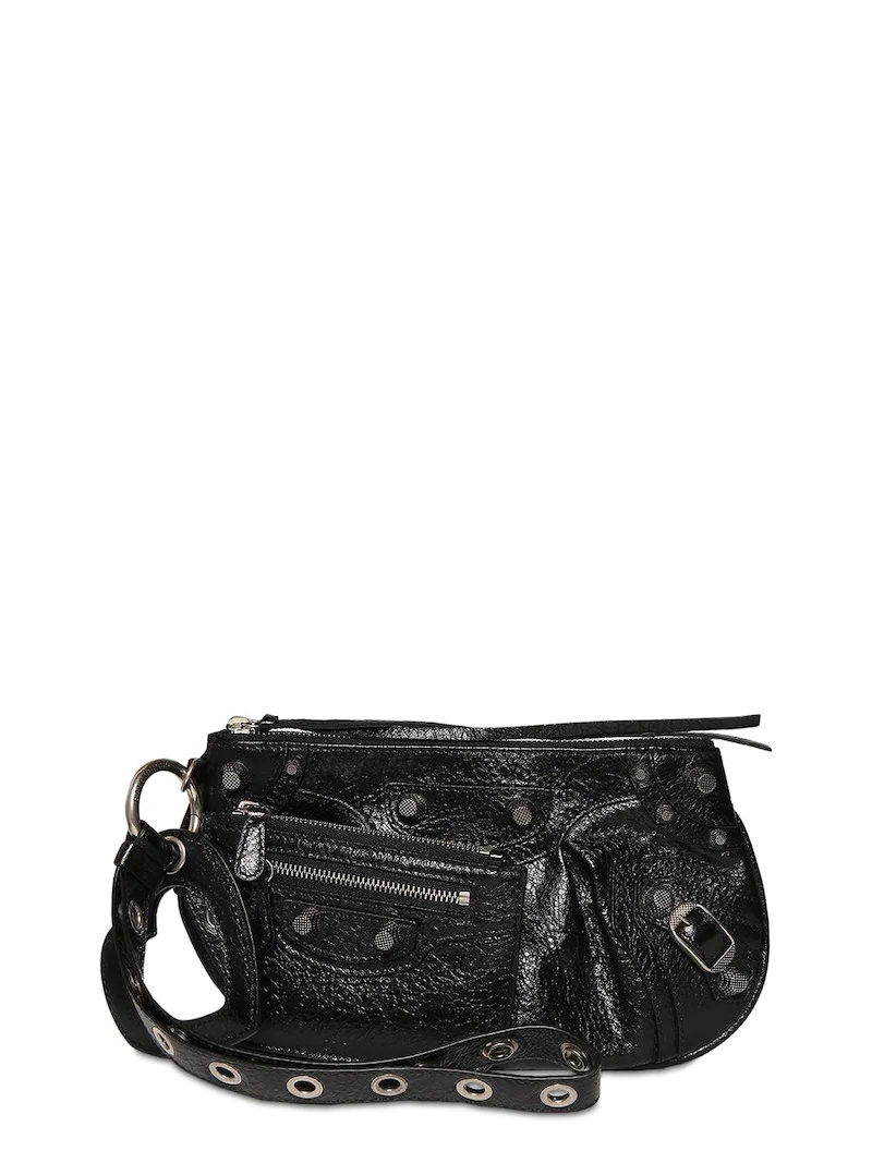 MINI LE CAGOLE LEATHER CLUTCH - 1