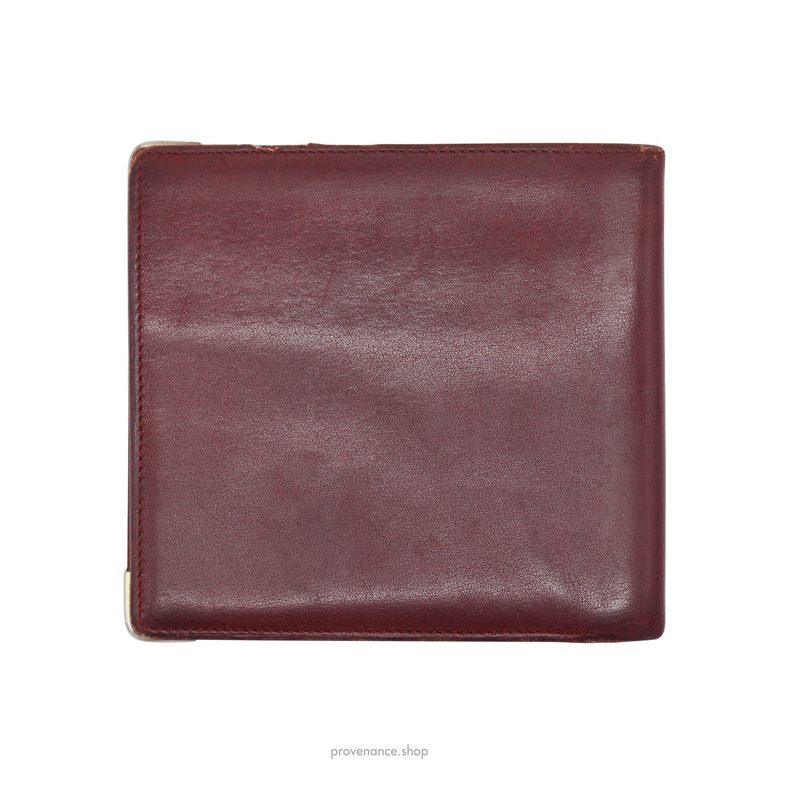 Cartier Bifold Wallet - Burgundy Calfskin Leather - 2