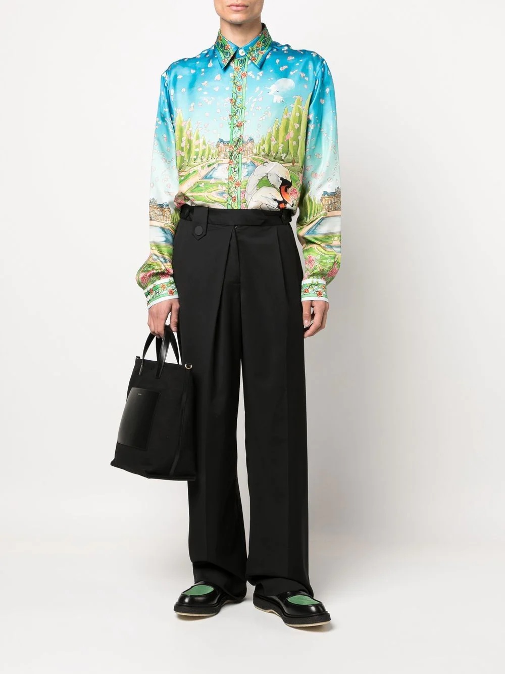 Dream House print silk shirt - 2