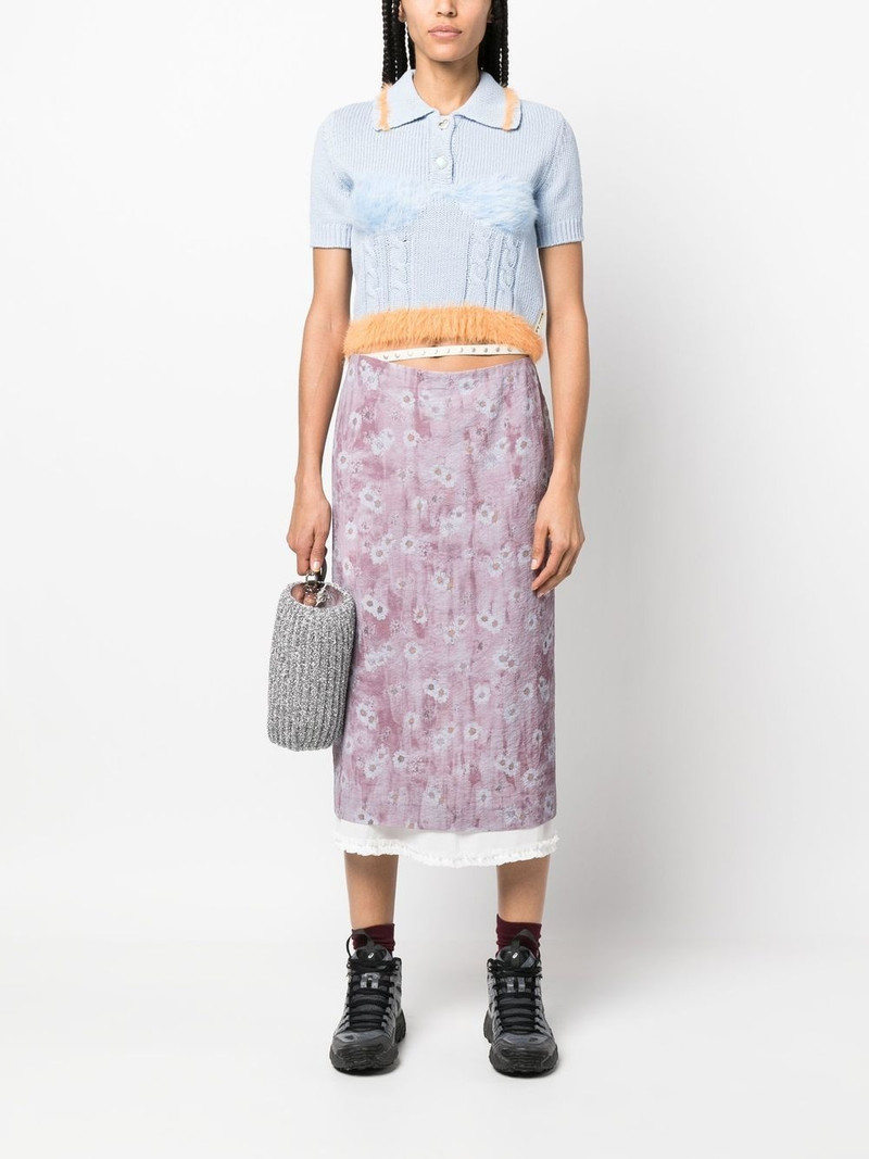 Andersson Bell contrasting-border knitted pollo shirt outlook