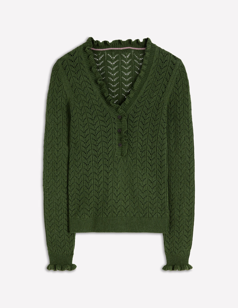 Eloise Frill Henley Jumper-Promenade Green 6