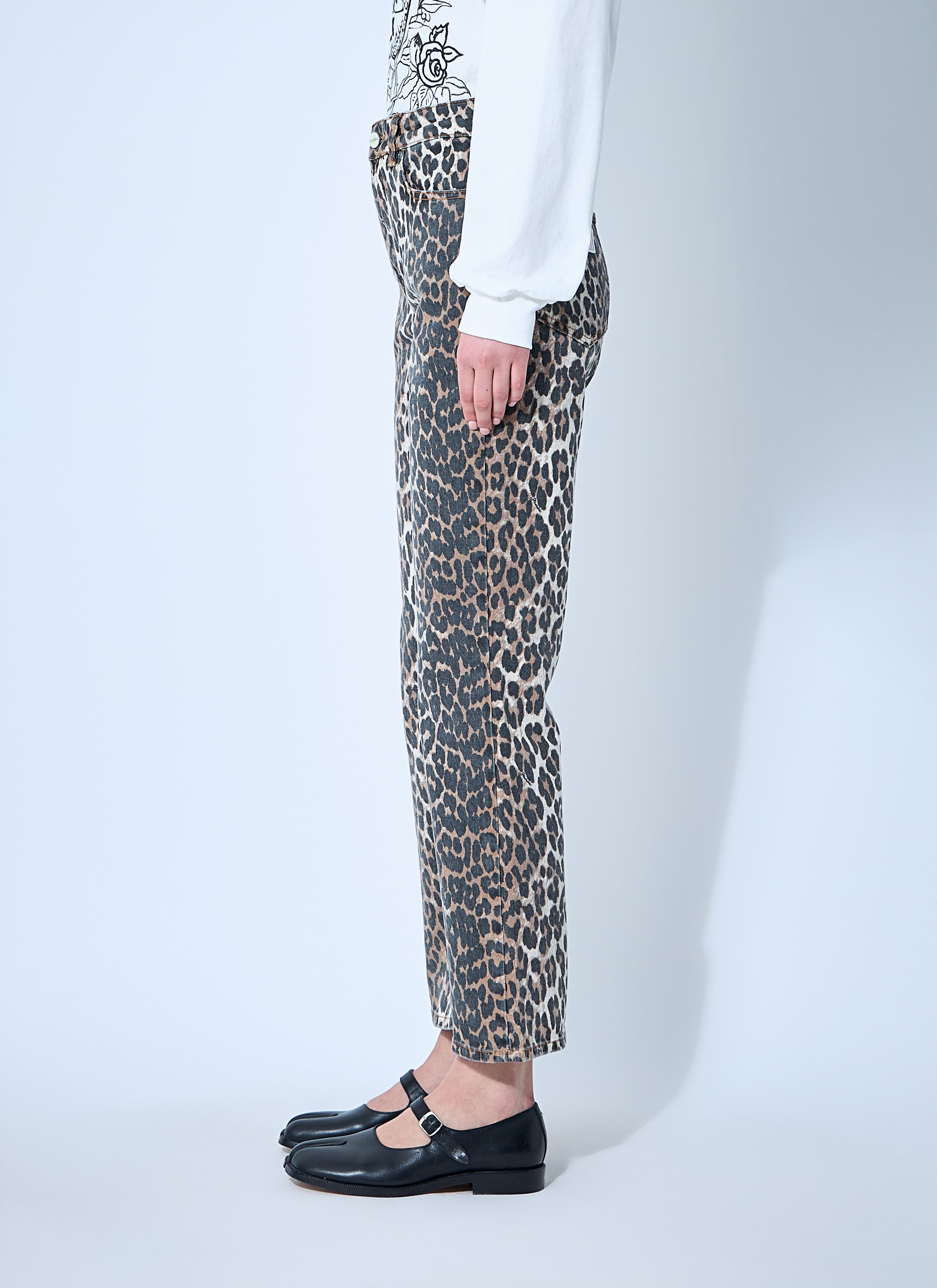 Betzy Leopard Print Jeans - 3