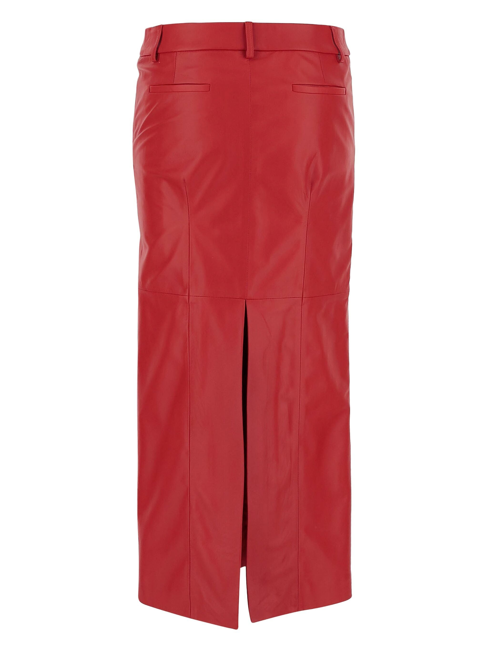 Armarium Leather Column Skirt - 3