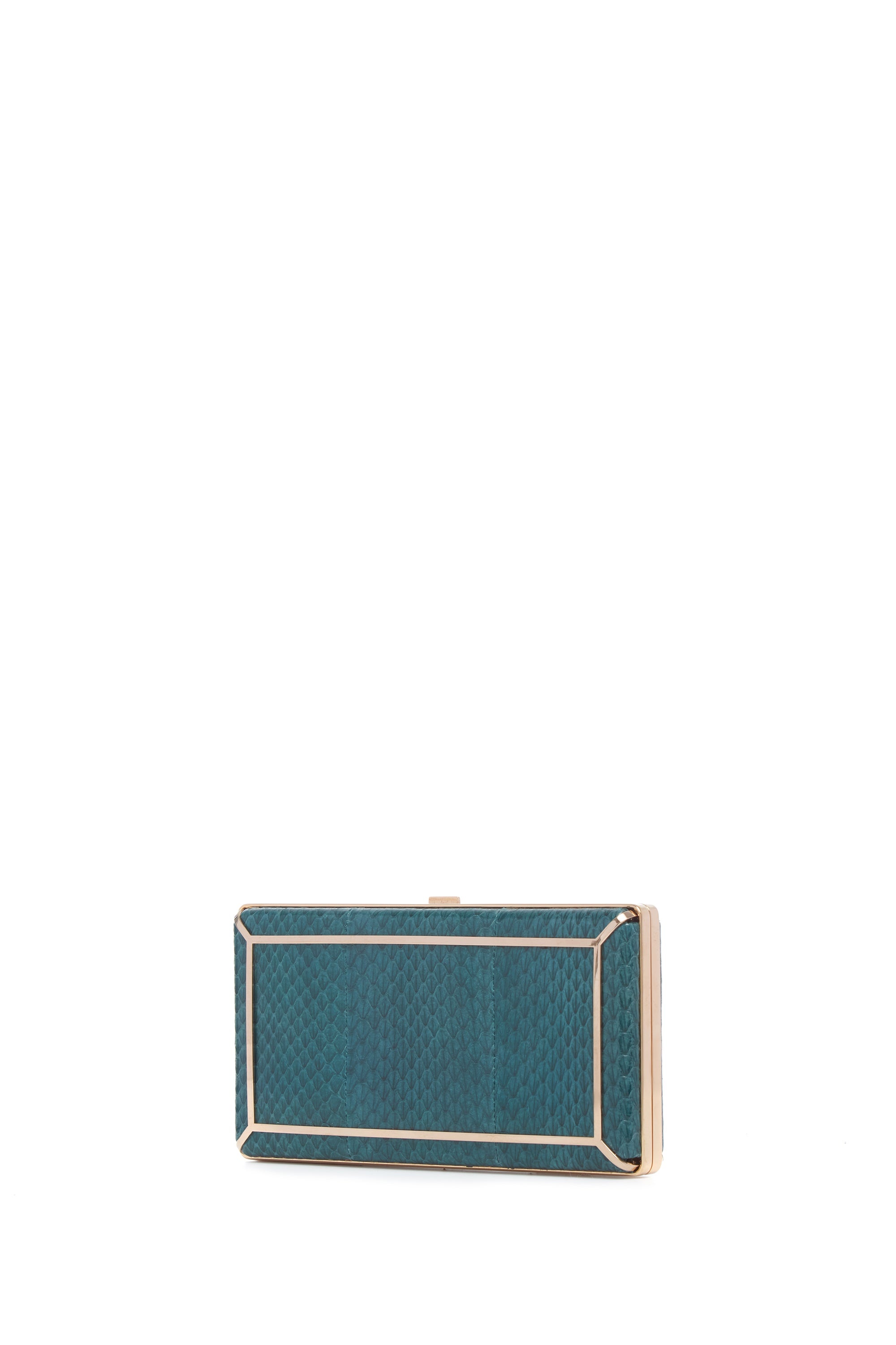 Callas Clutch in Green Snakeskin - 2