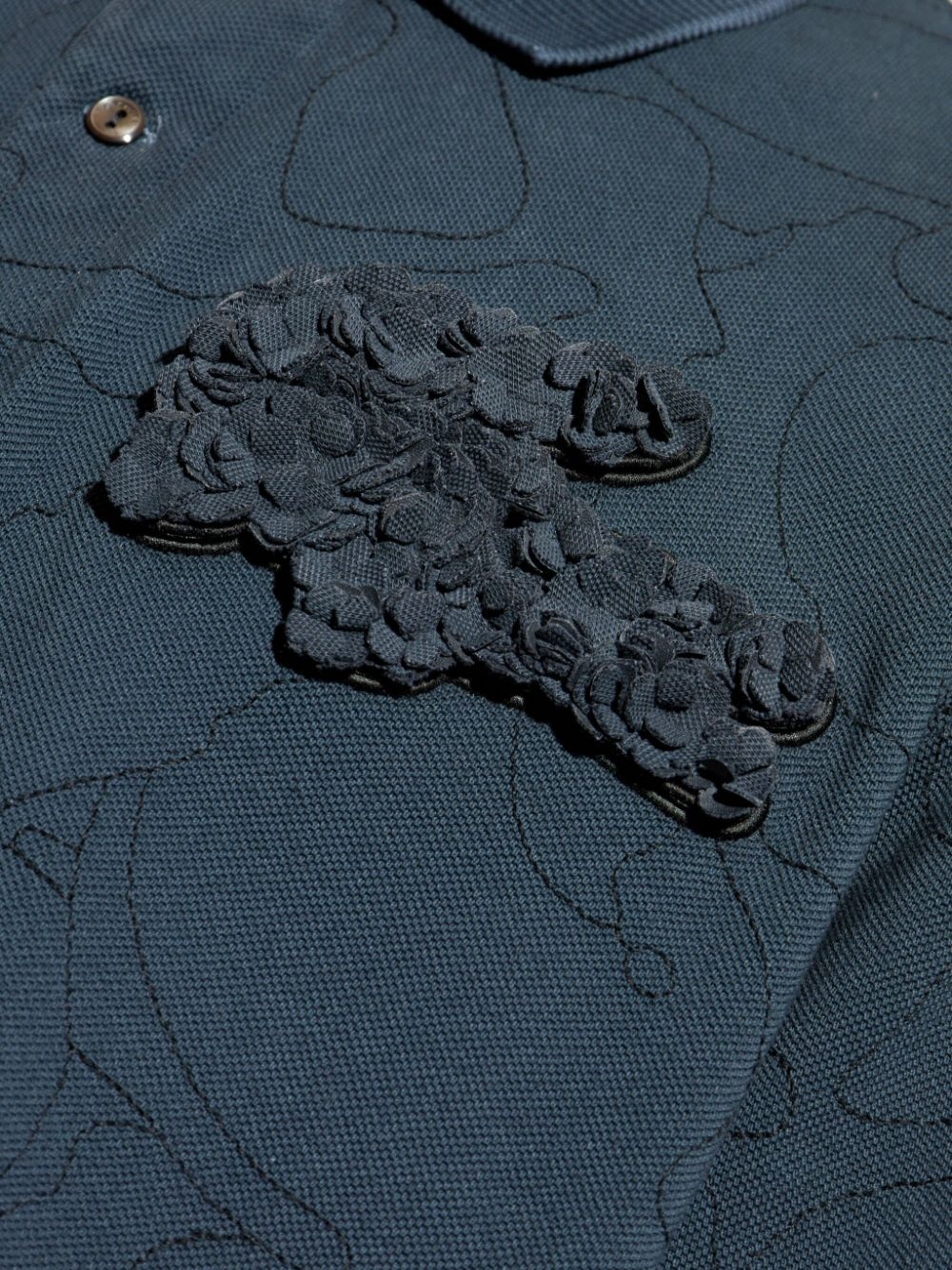 crocodile-appliqué polo shirt - 6