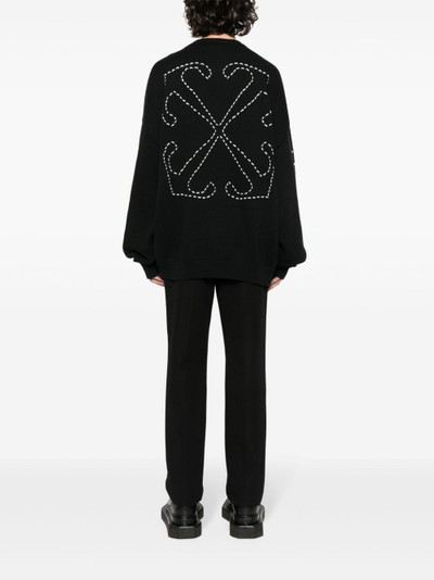 Off-White Diag-stripe embroidered jumper outlook