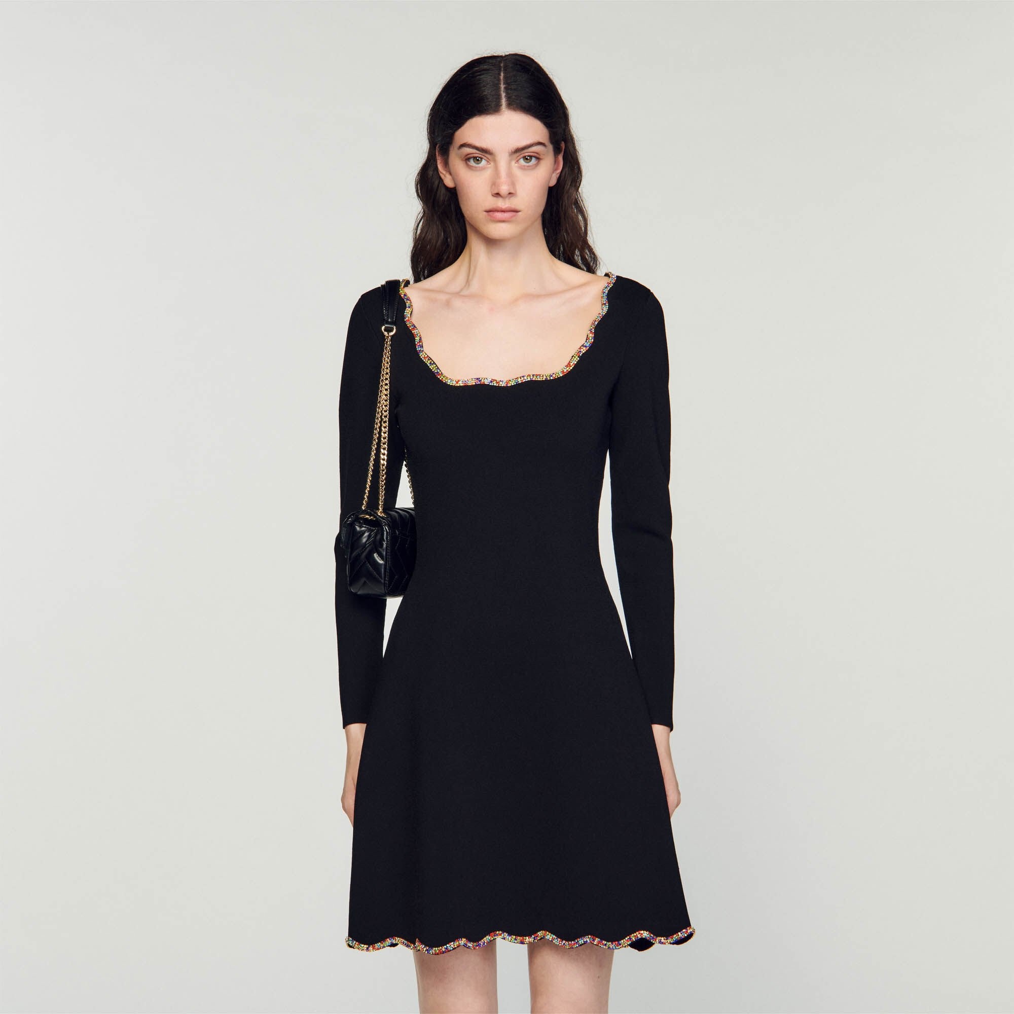 SHORT VELVET DRESS - 5