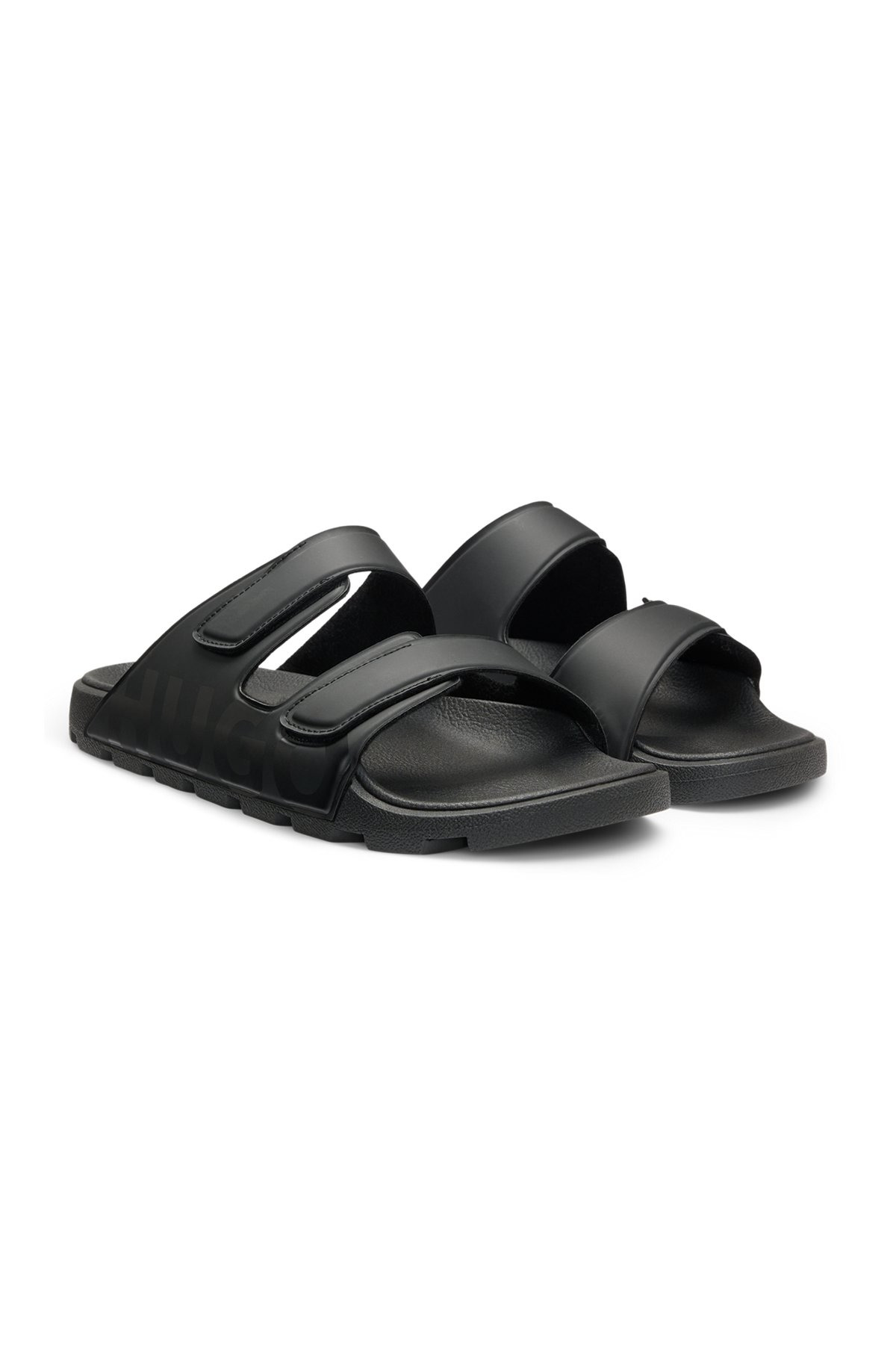 LOGO SANDALS WITH DOUBLE TOUCH-CLOSURE STRAPS - 2