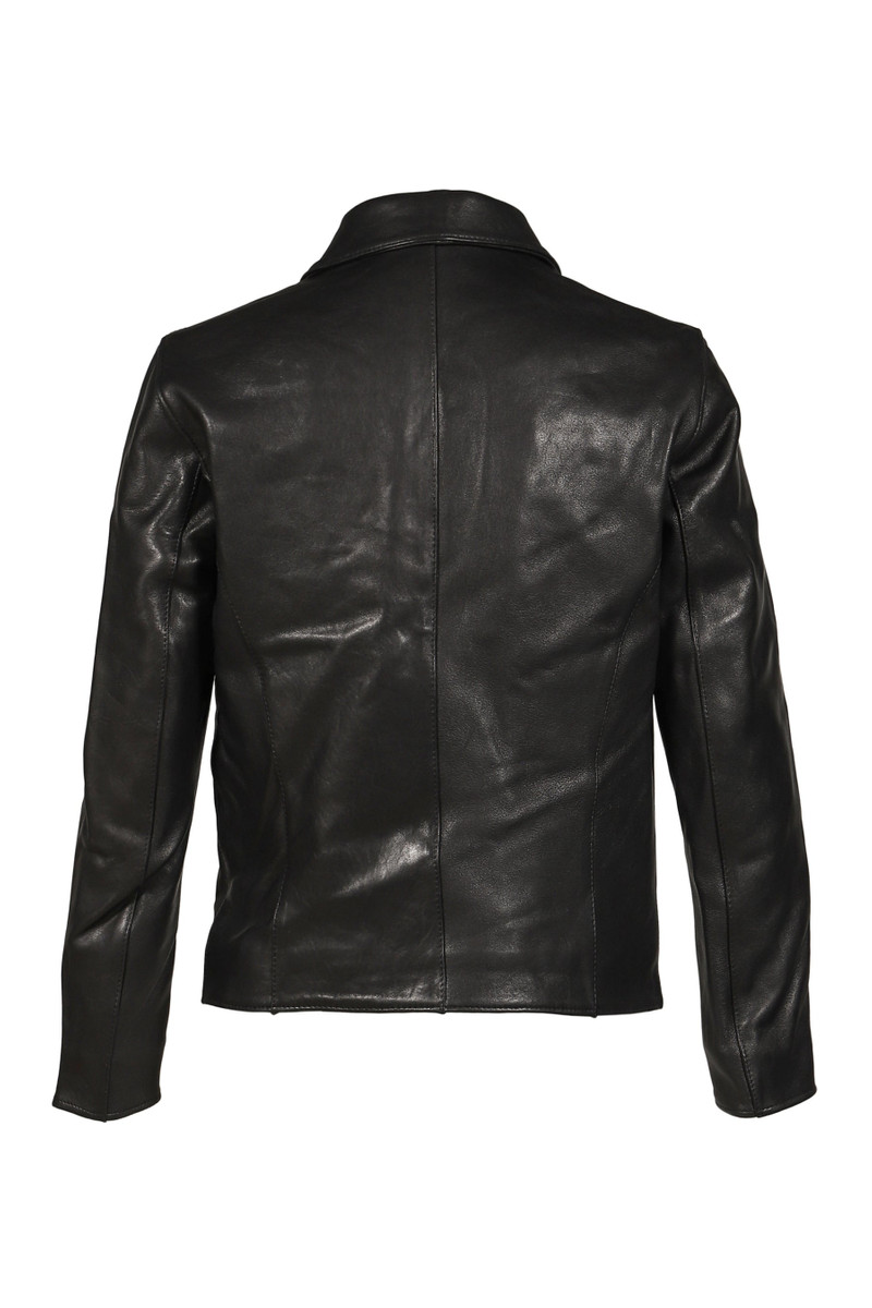NO/FAITH STUDIOS LEATHER JACKET BASIC CUT / BLK outlook