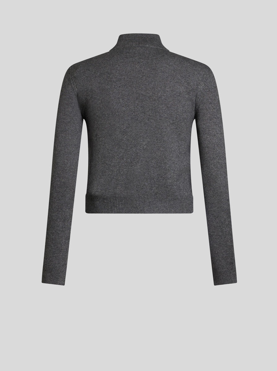 SWEATER WITH PAISLEY PRINT - 6