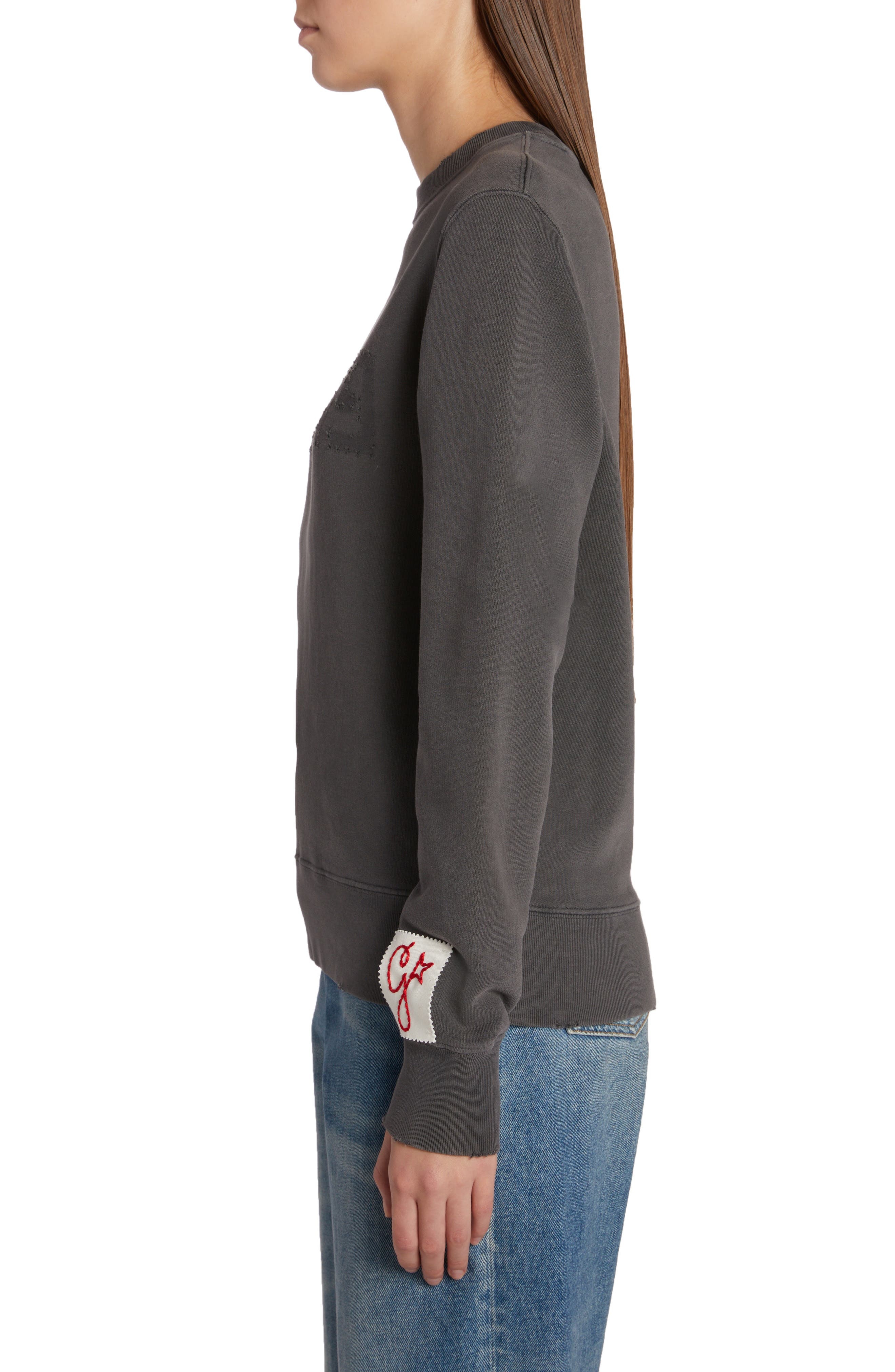 Distressed Logo Graphic Sweatshirt - 3