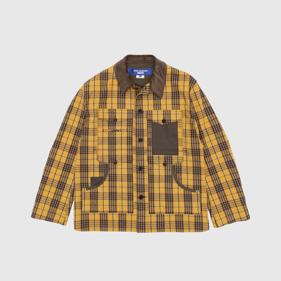 COTTON FLANNEL CHECK BLOUSON - 1