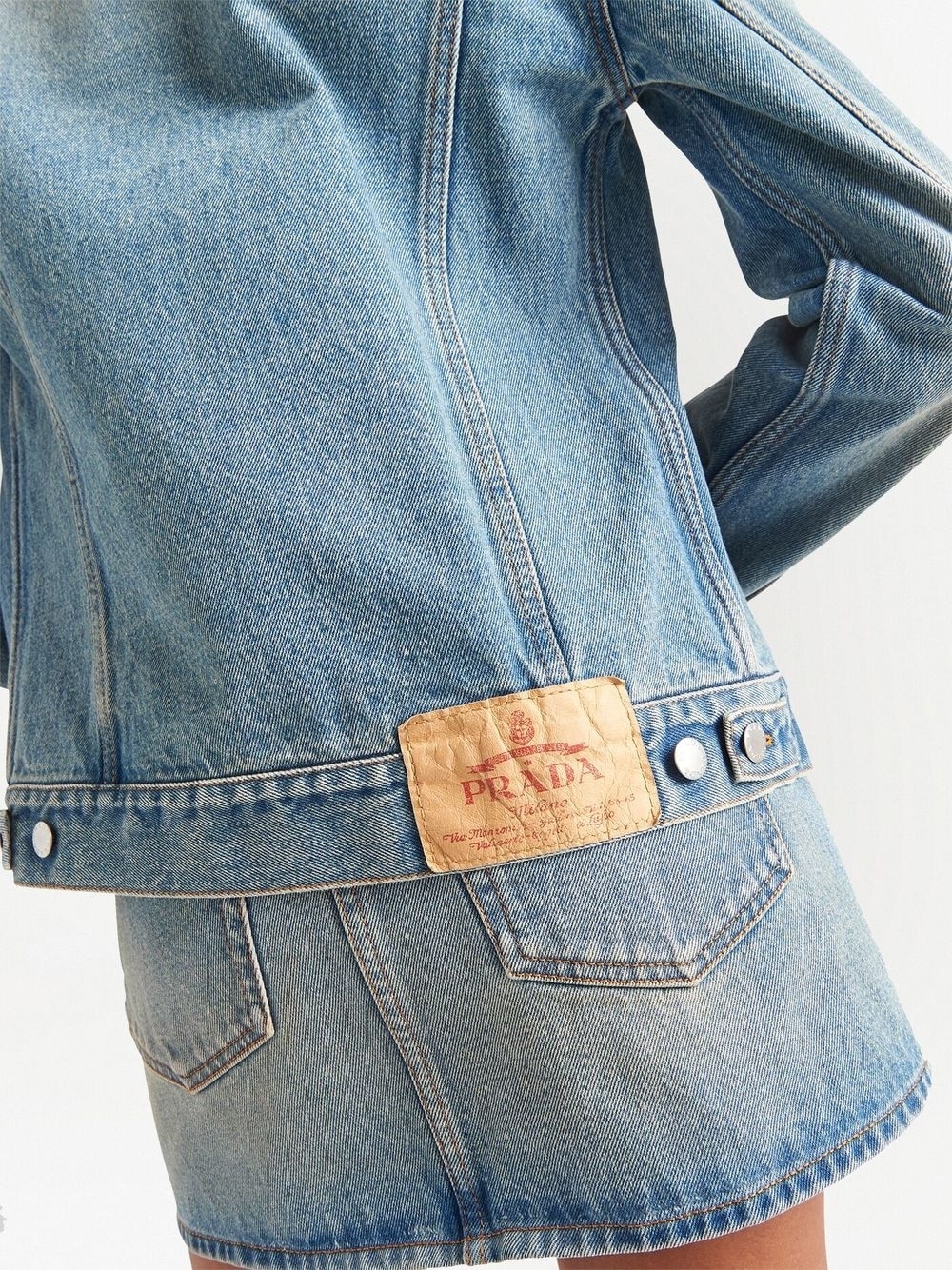 denim blouson jacket - 5