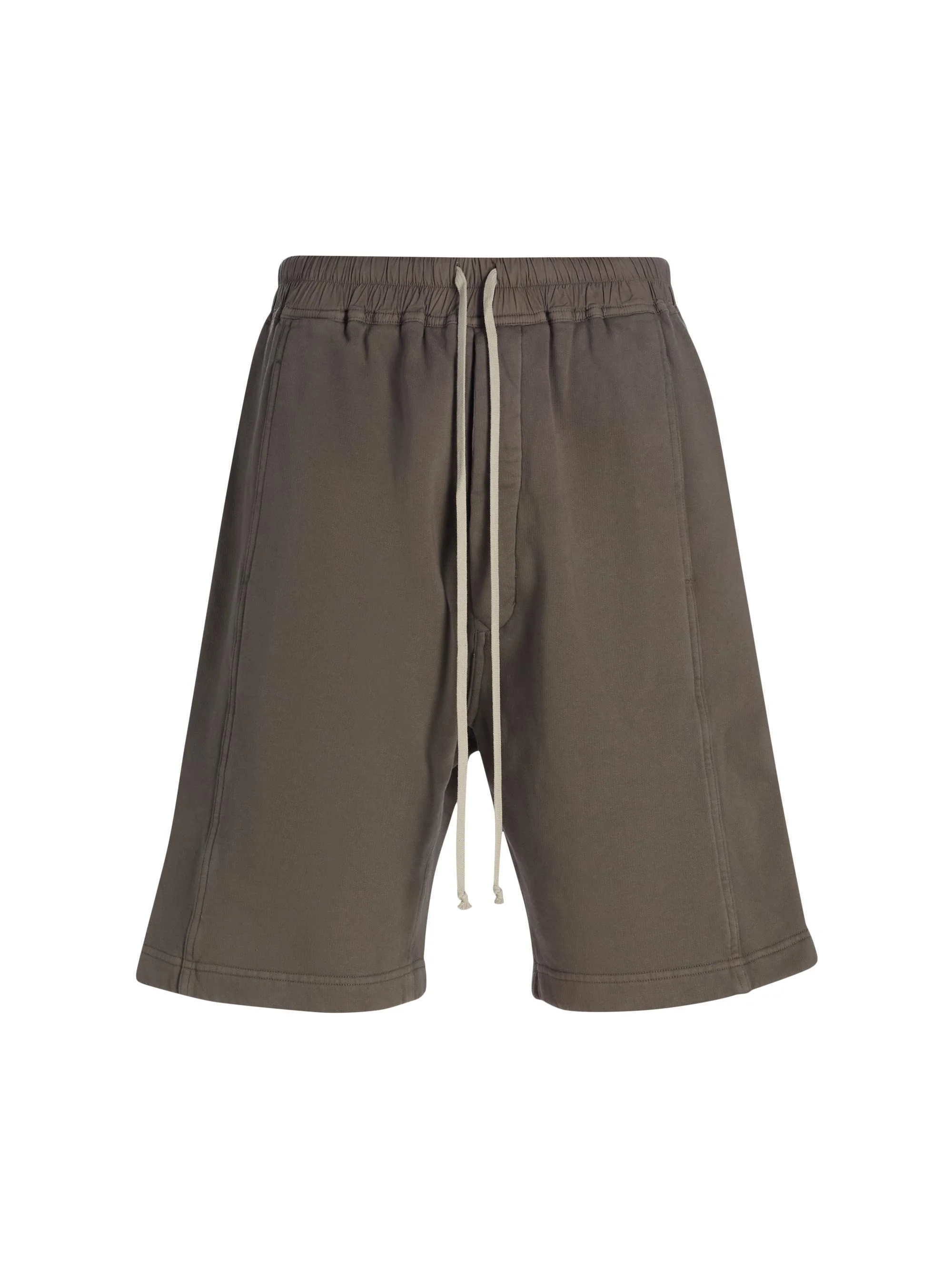 Men's Wide Pushed Buttoned-Side Drawstring Shorts - Dust - 1