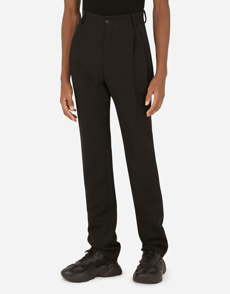 Wool gabardine pants - 4