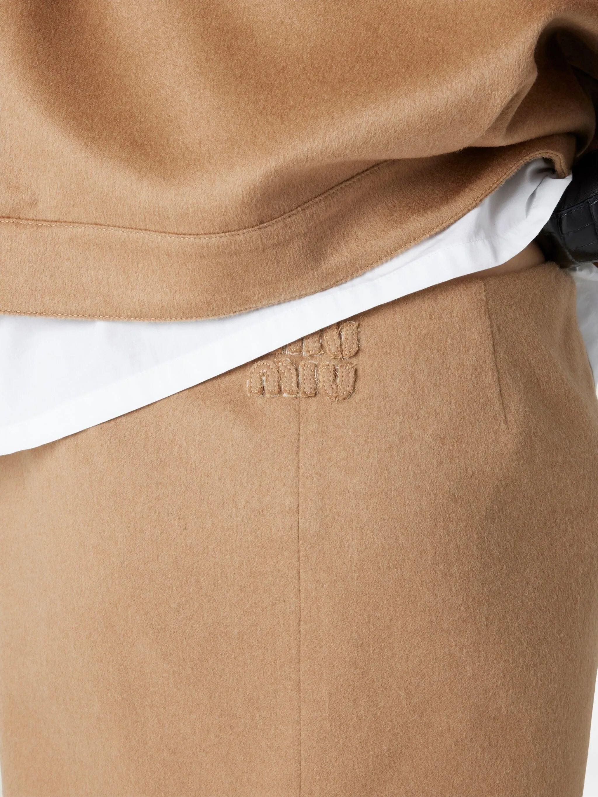 Camel-hair Midi Skirt - 6