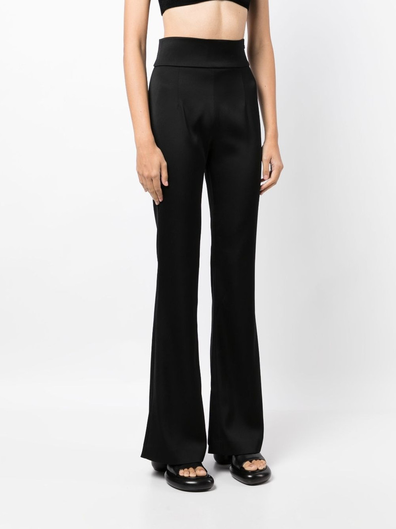 high-waisted flared trousers 3