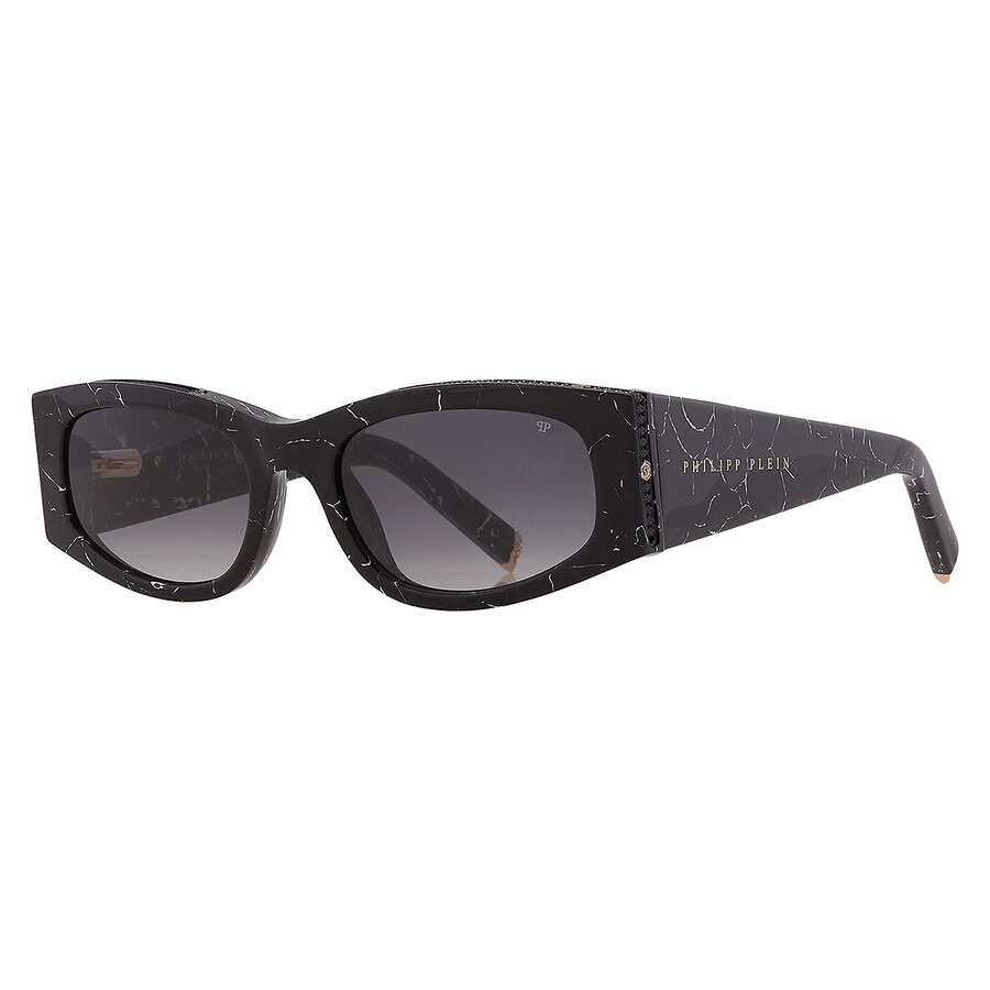 Philipp Plein Grey Gradient Oval Ladies Sunglasses SPP025S 0869 55 - 3