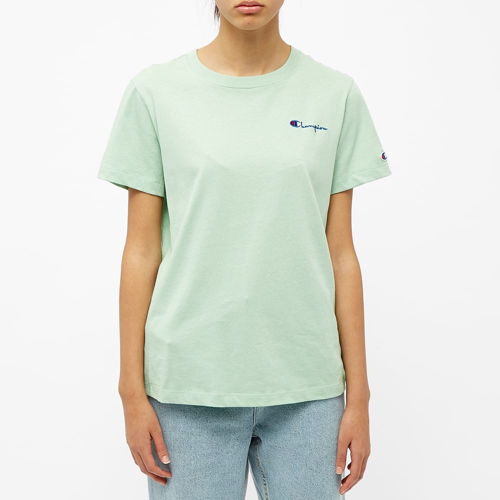 Champion Reverse Weave Women's Small Script Logo Tee - 4