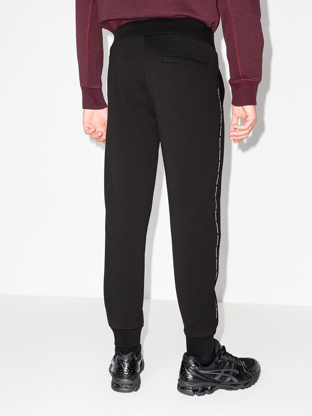 side logo tape track trousers - 3