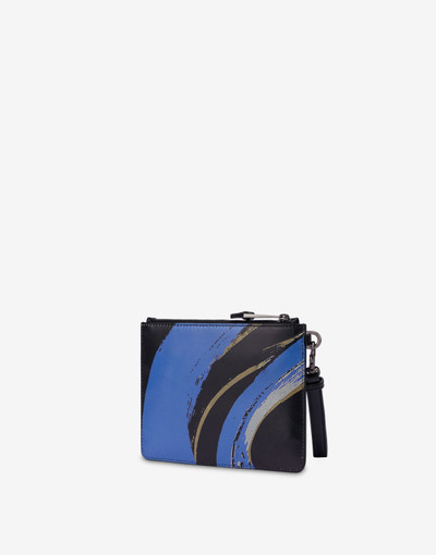 Moschino TONY VIRAMONTES ARCHIVE CALFSKIN CLUTCH outlook