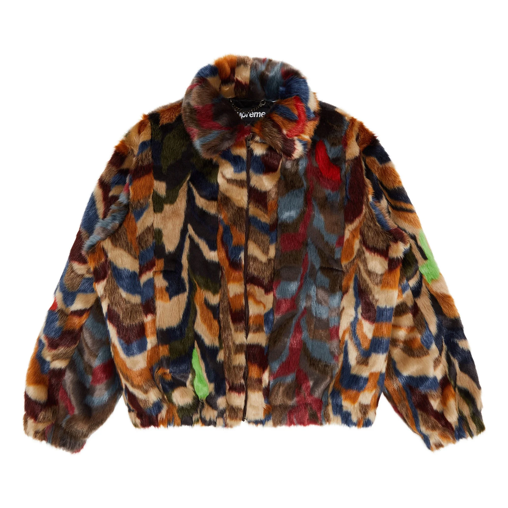 Supreme Multicolor Faux Fur Bomber Jacket 'Multicolor' - 1