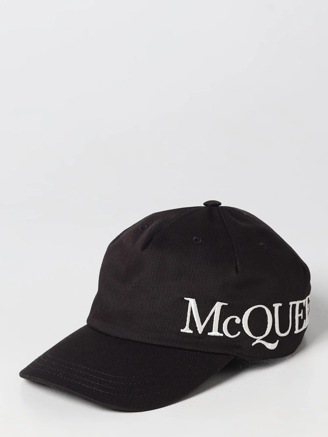 McQueen hat in cotton with embroidered logo - 1