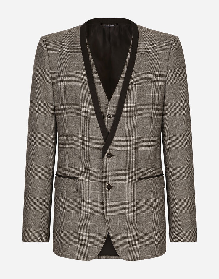 Glen plaid wool Martini-fit suit - 1