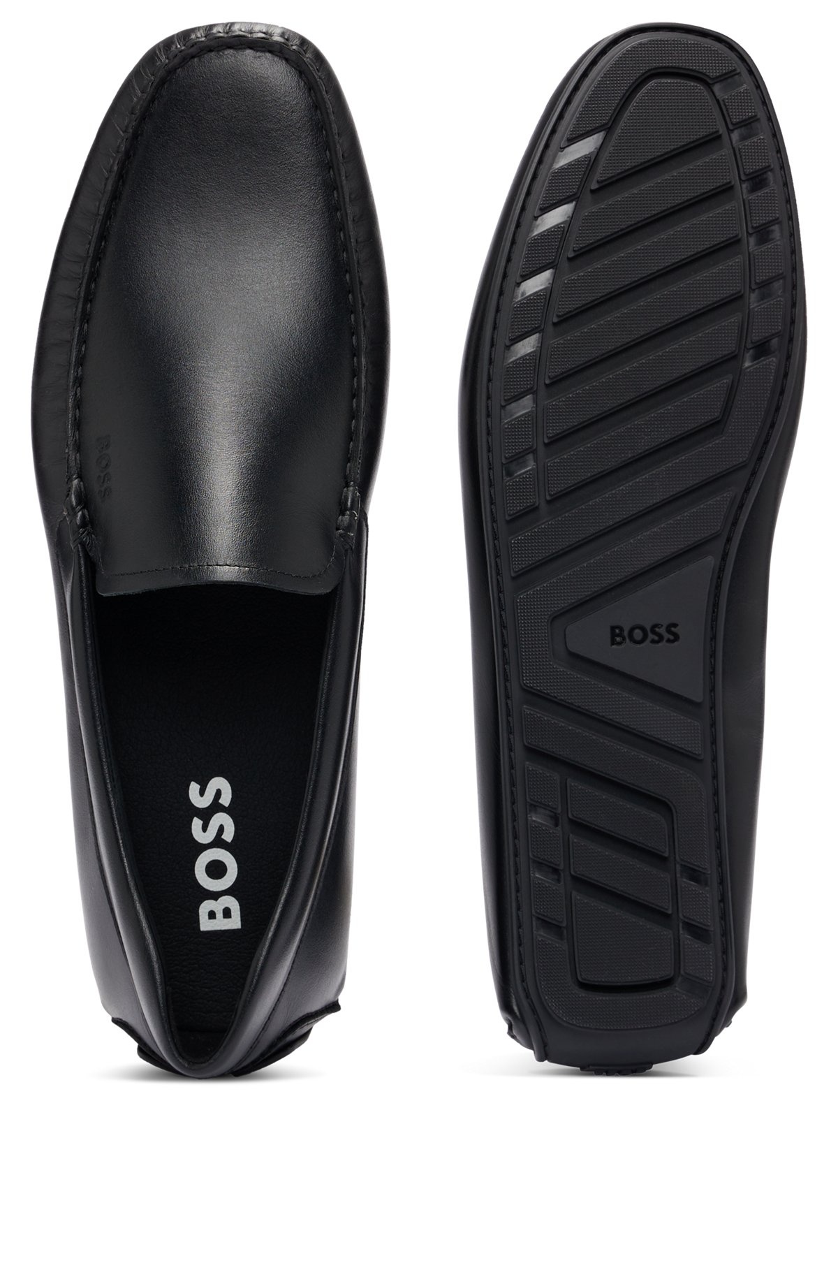 NAPPA-LEATHER MOCCASINS WITH DRIVER SOLE AND FULL LINING - 4