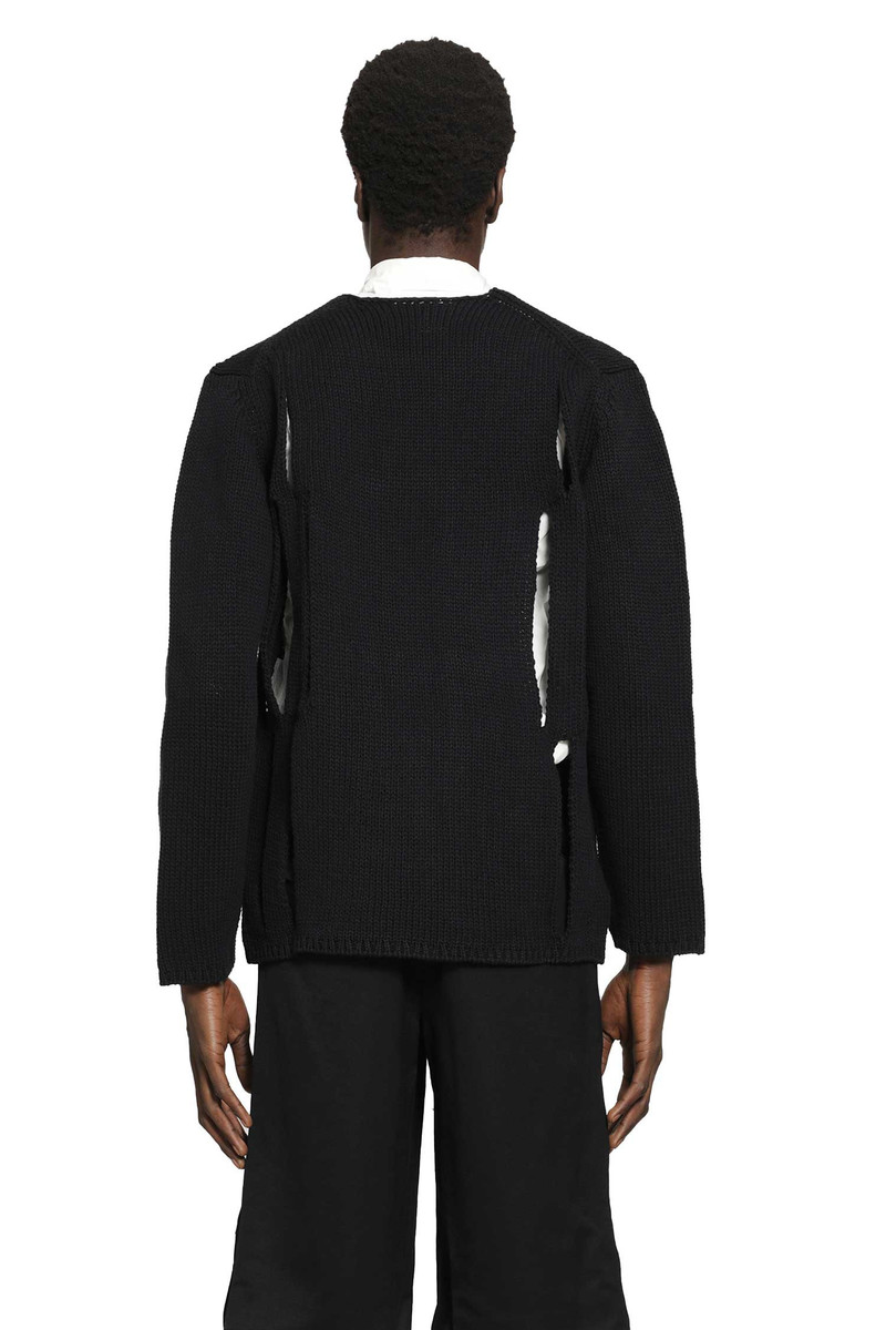 Cut-out Sweater In Poly Cotton Knit 3