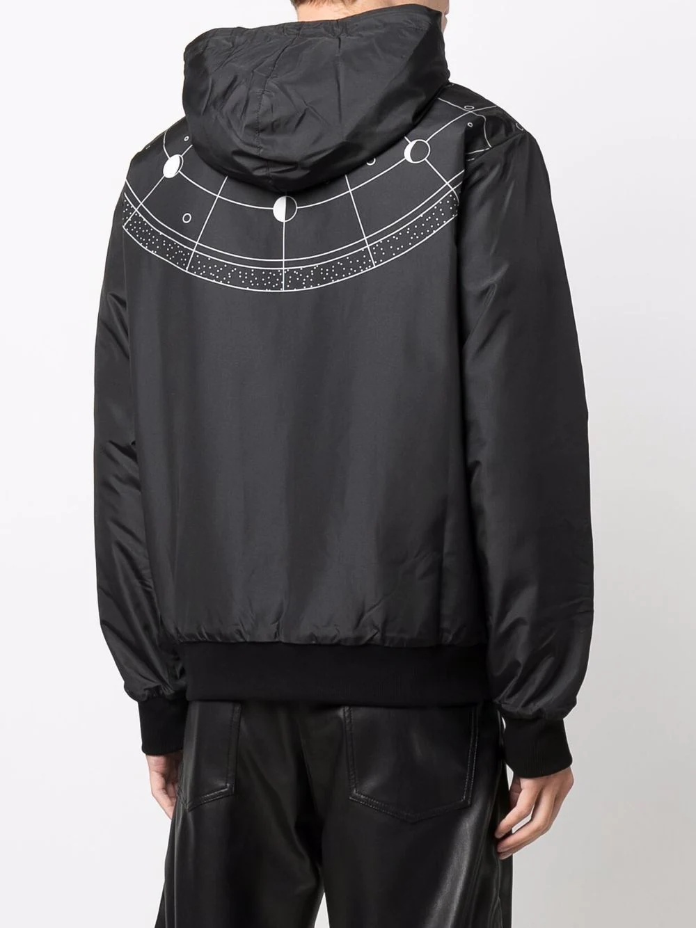 semi astral-print track jacket - 4