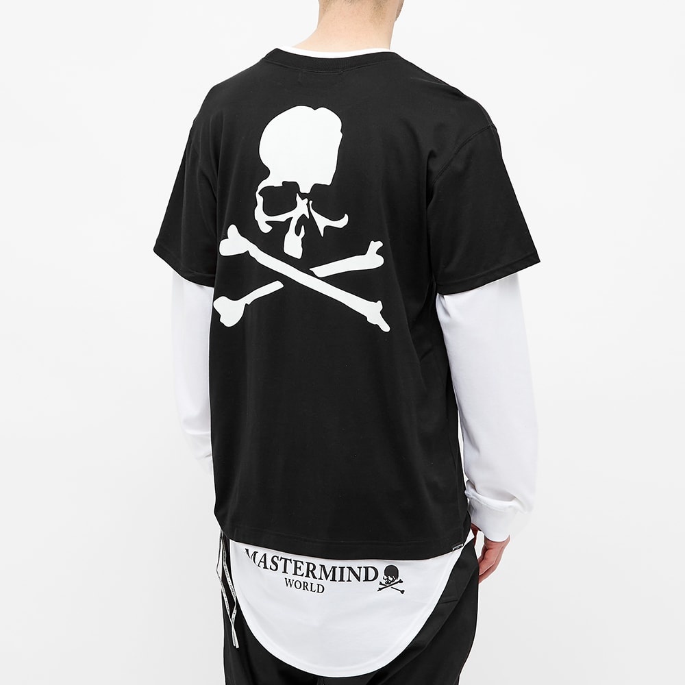 MASTERMIND WORLD Layered Long Sleeve Skull Tee - 4