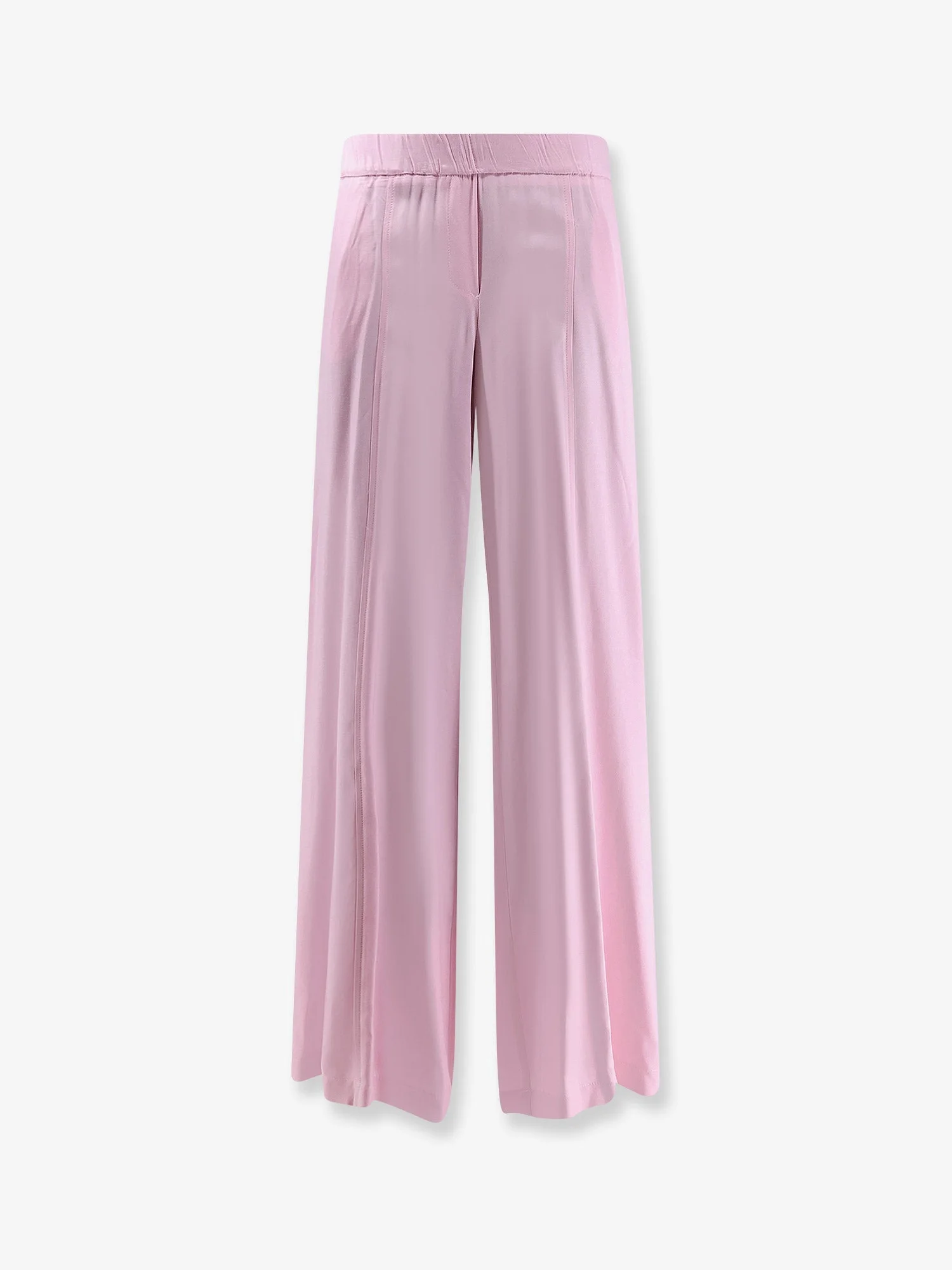 Nude Viscose Trousers - 1