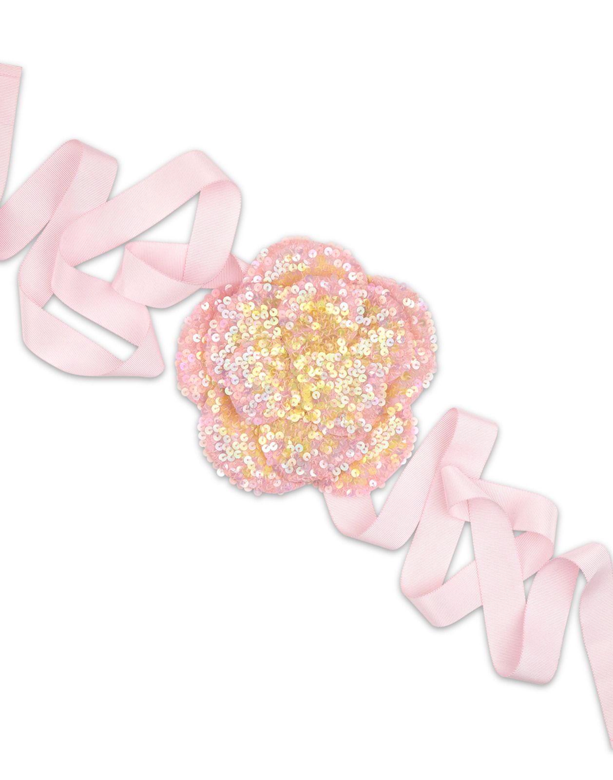 Sequin Flower Tie - 3