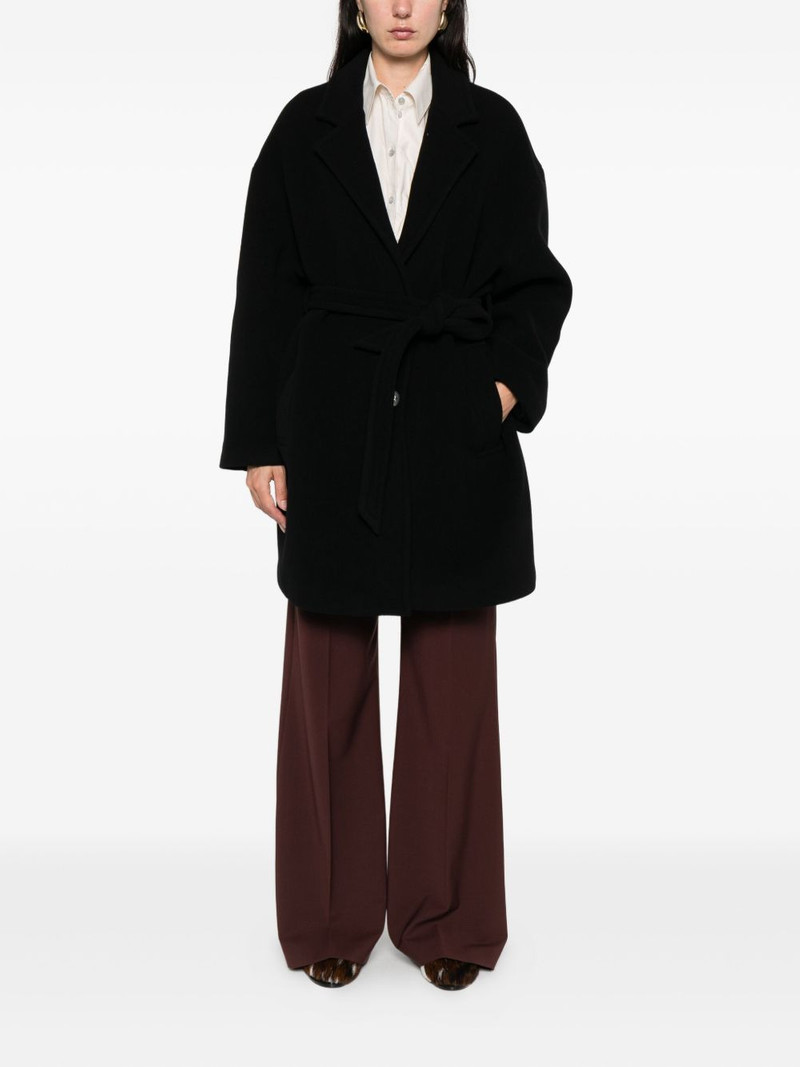 PINKO belted button-fastening coat outlook