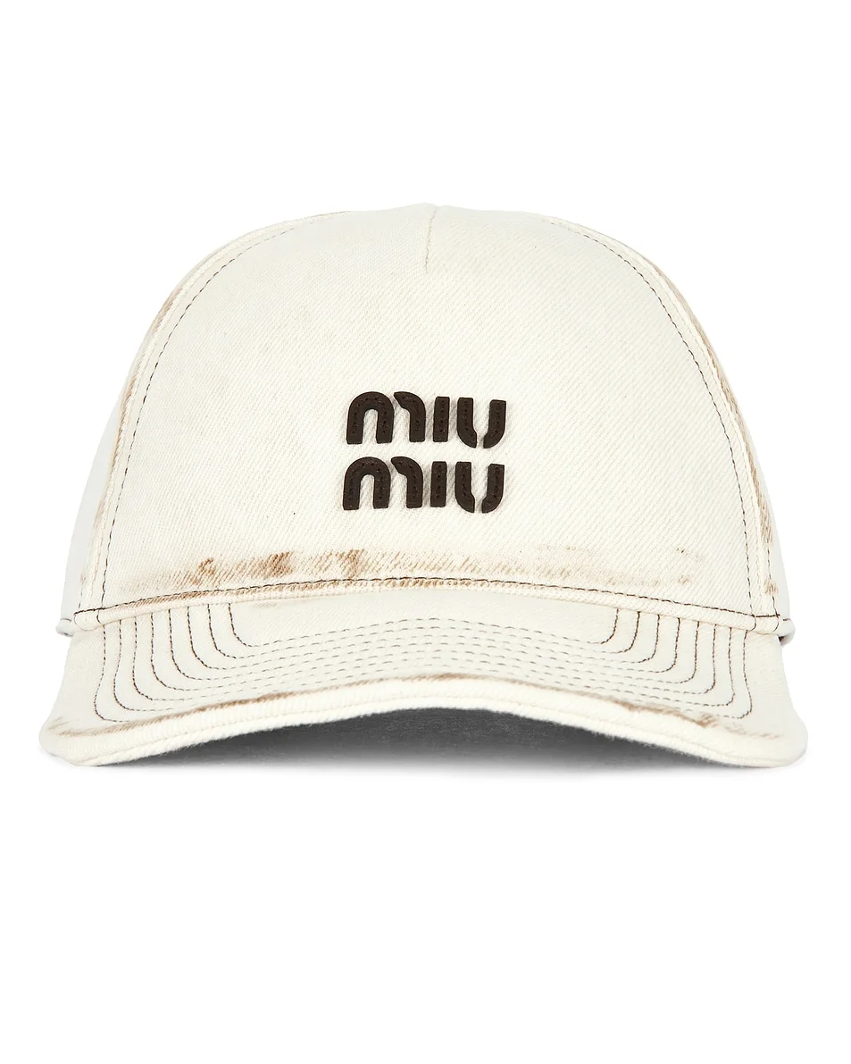 Denim Baseball Cap - 1