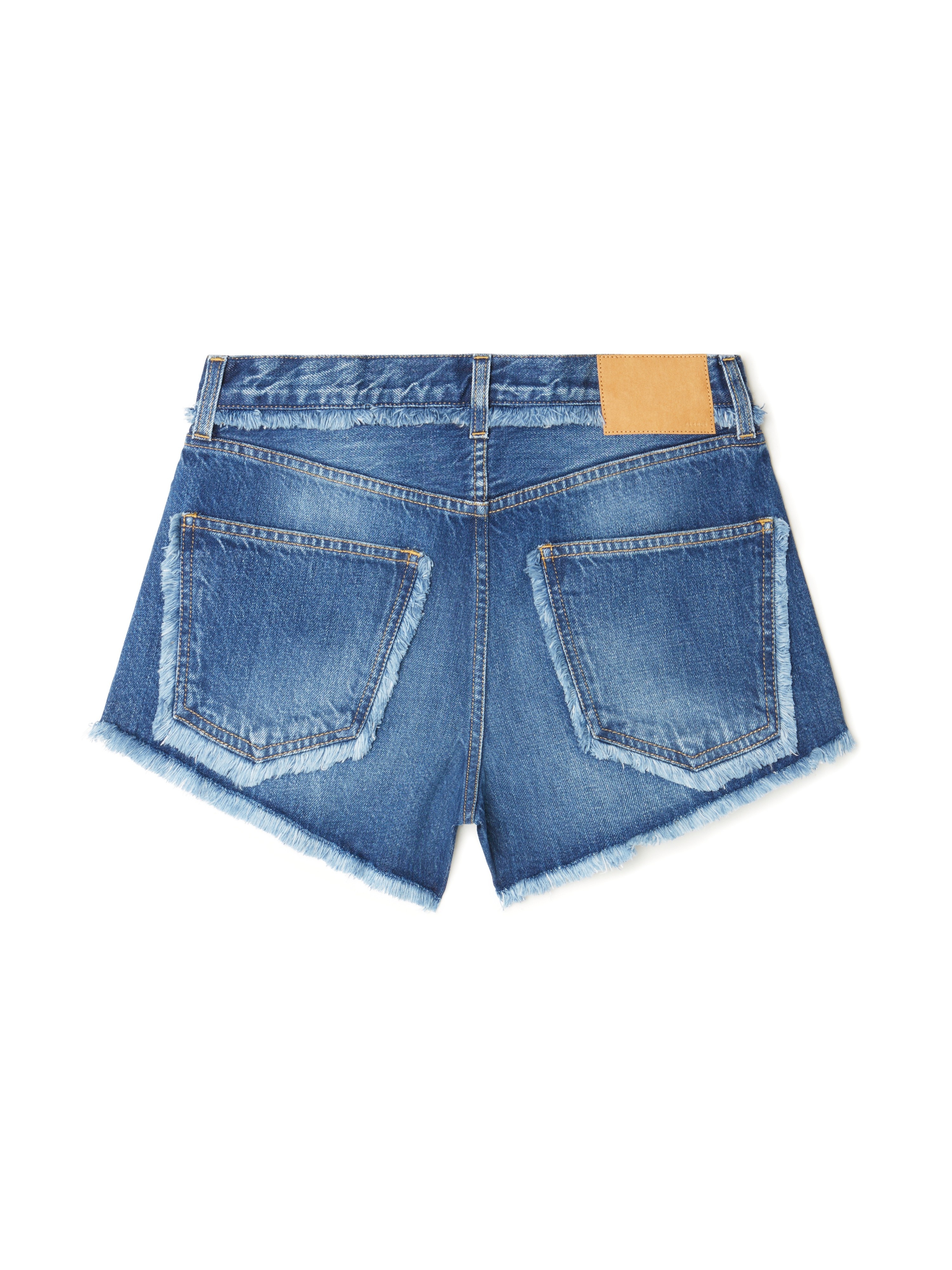 Fringed Denim Shorts - 3