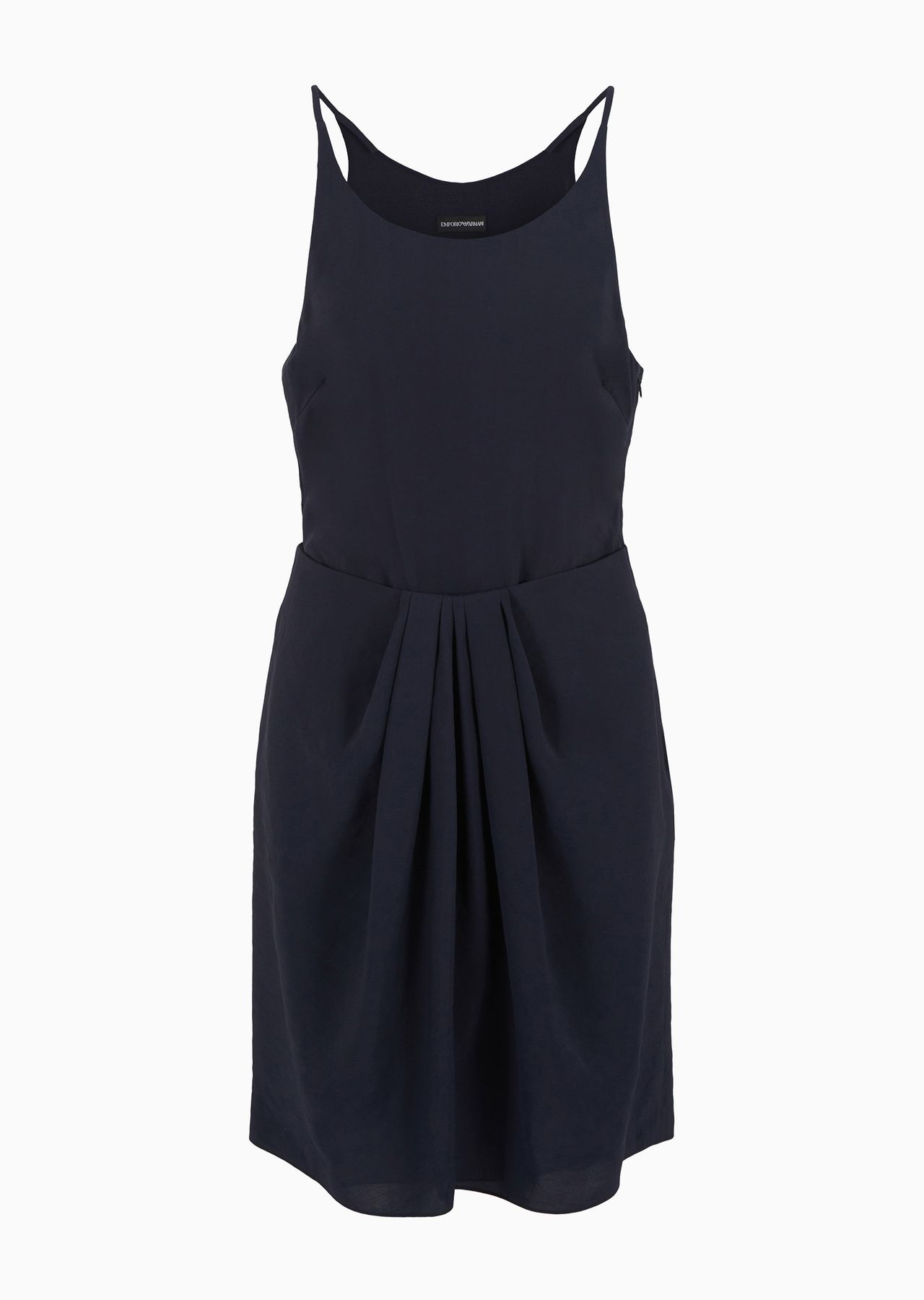 Draped dress in matte washed modal - 1