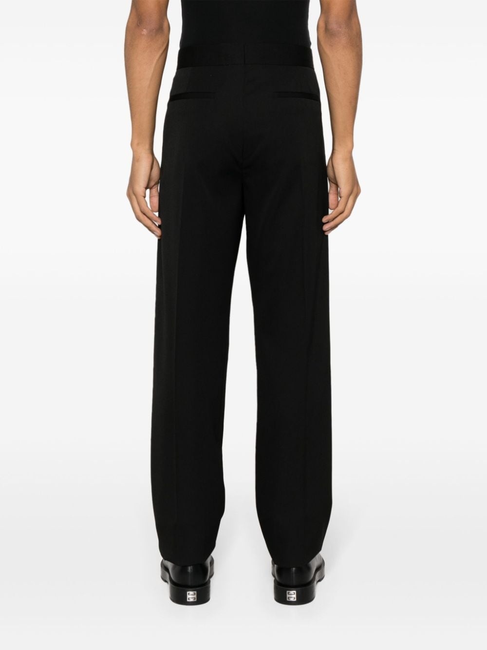concealed-fastening tailored trousers - 4