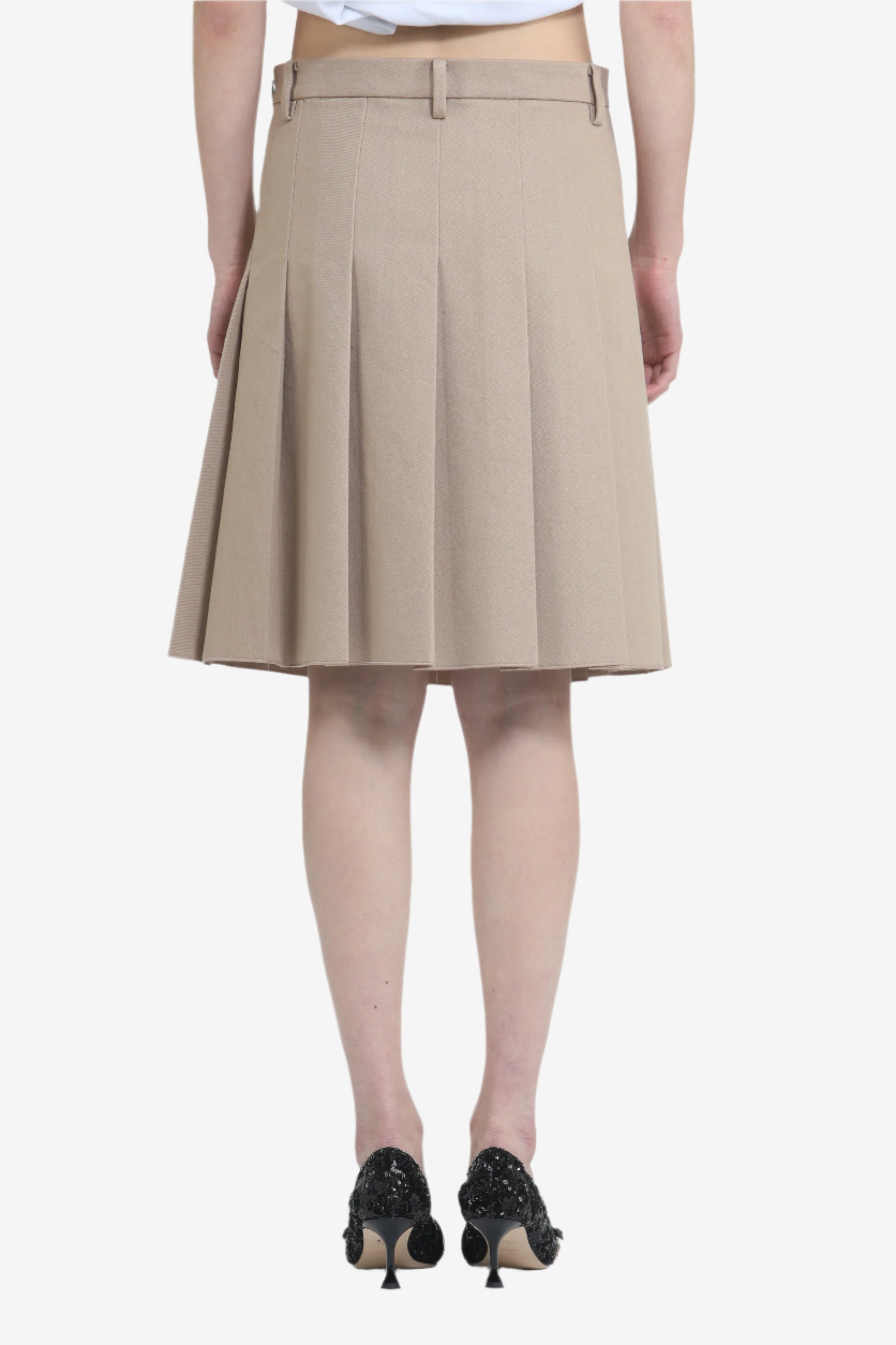 PLEATED SKIRT WITH BELT LOOPS - 2