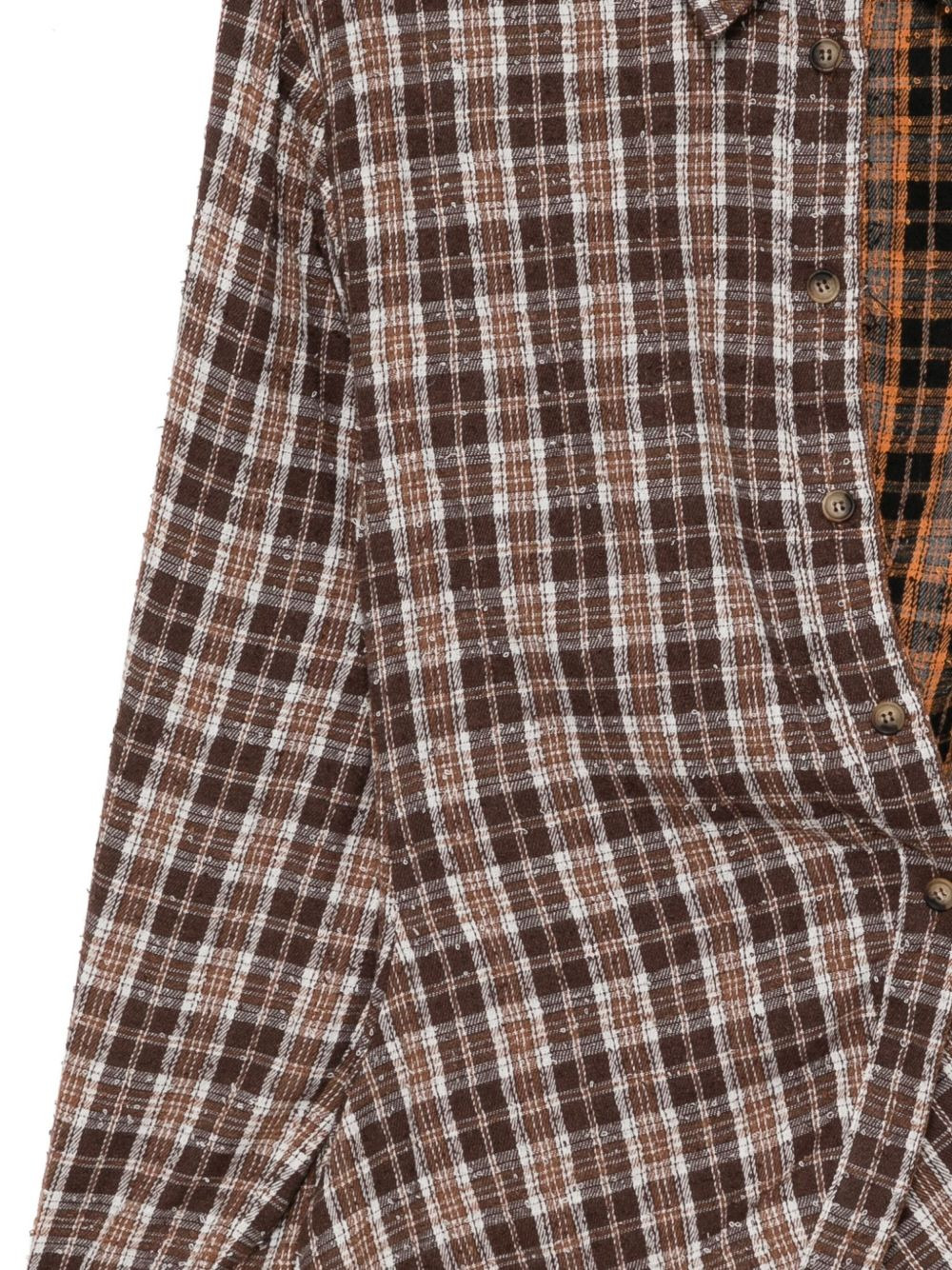 patchwork shirt - 3