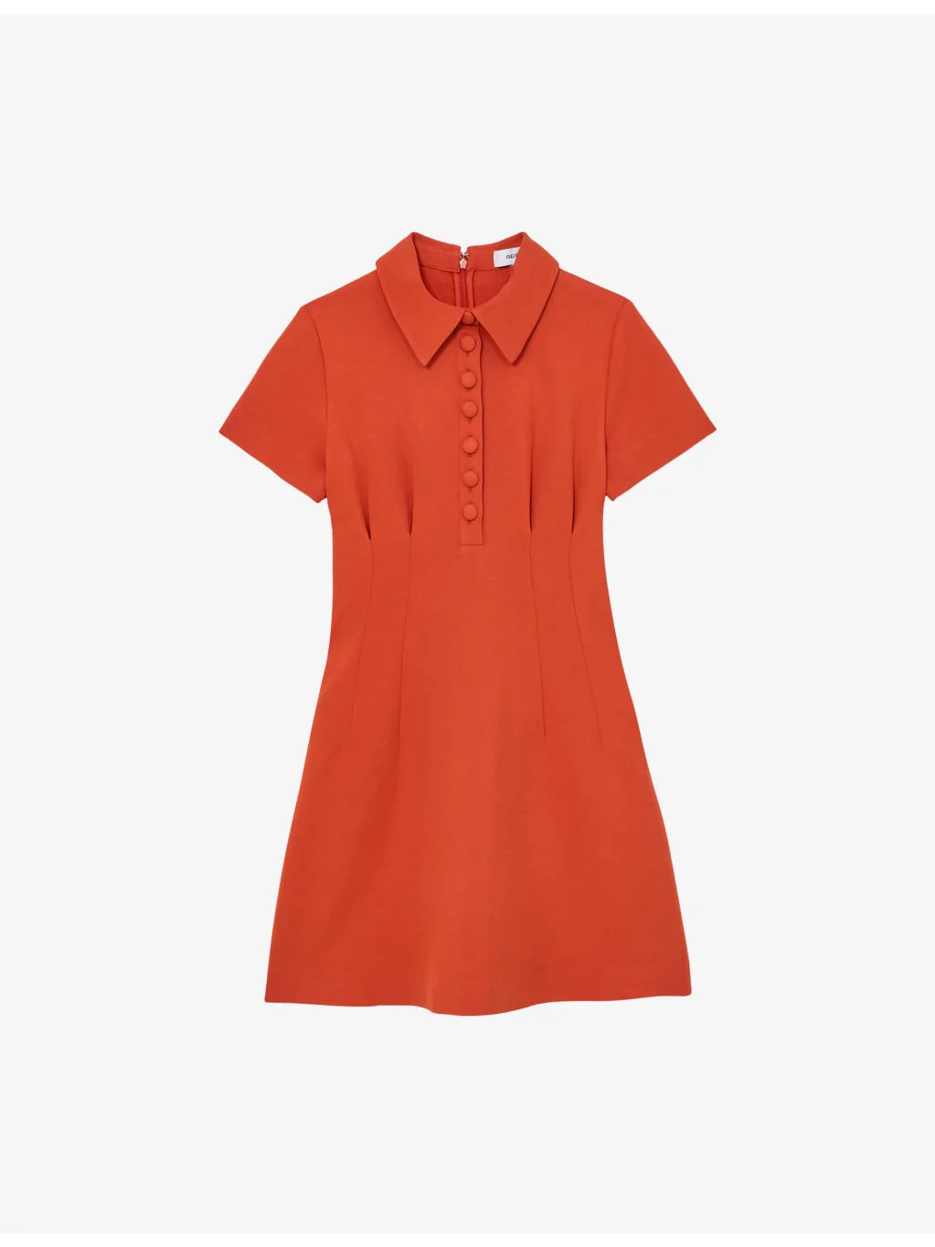 Marlie Button-Front Woven Mini Dress - 1