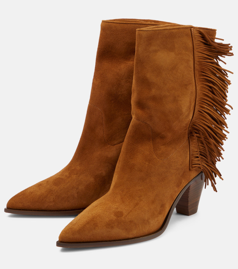 Marfa fringed suede ankle boots 5