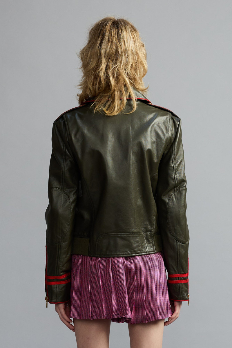 LEATHER SHRUNKEN PEACOAT 5
