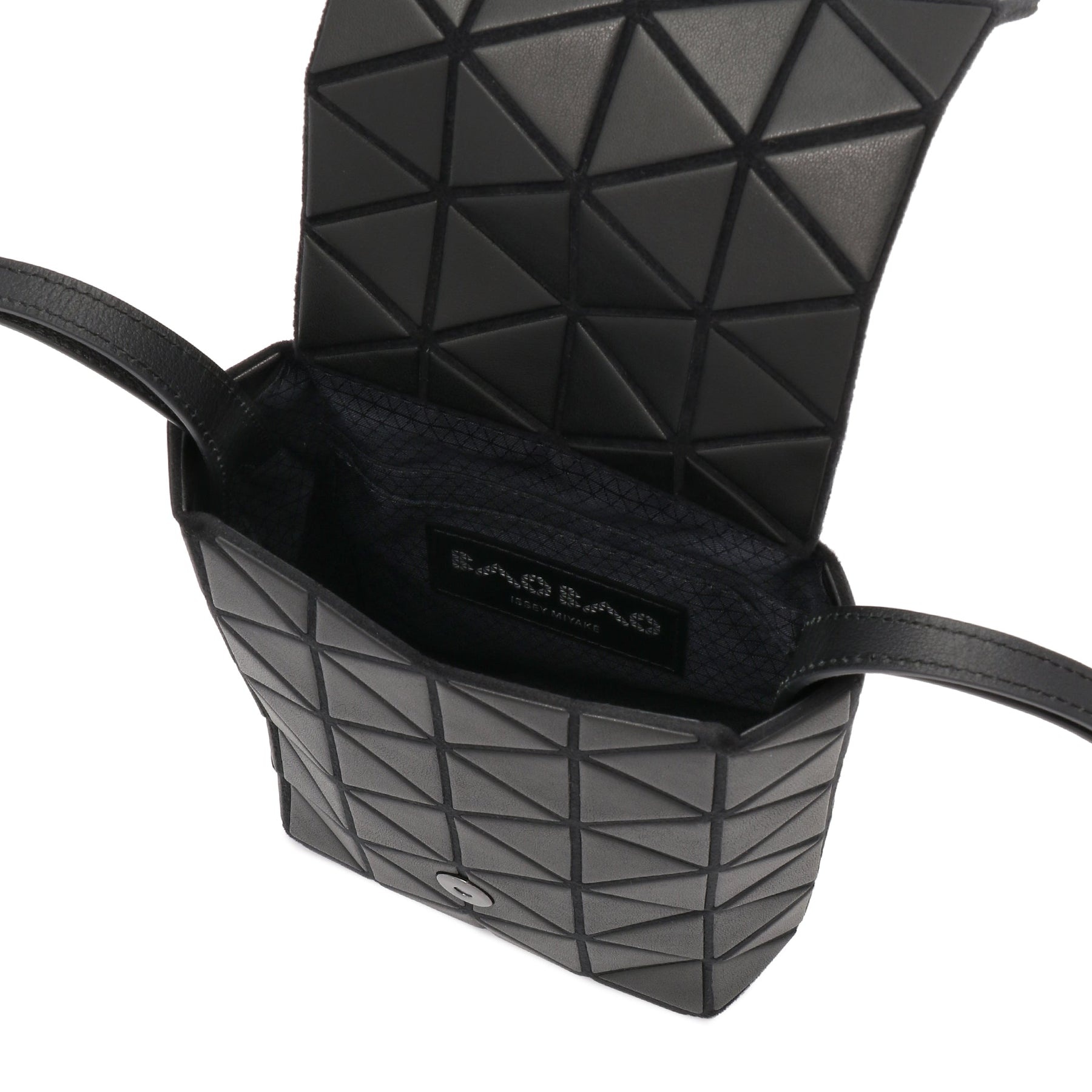Buy Bao Bao Issey Miyake Flap Shoulder Bag 'Matte Black