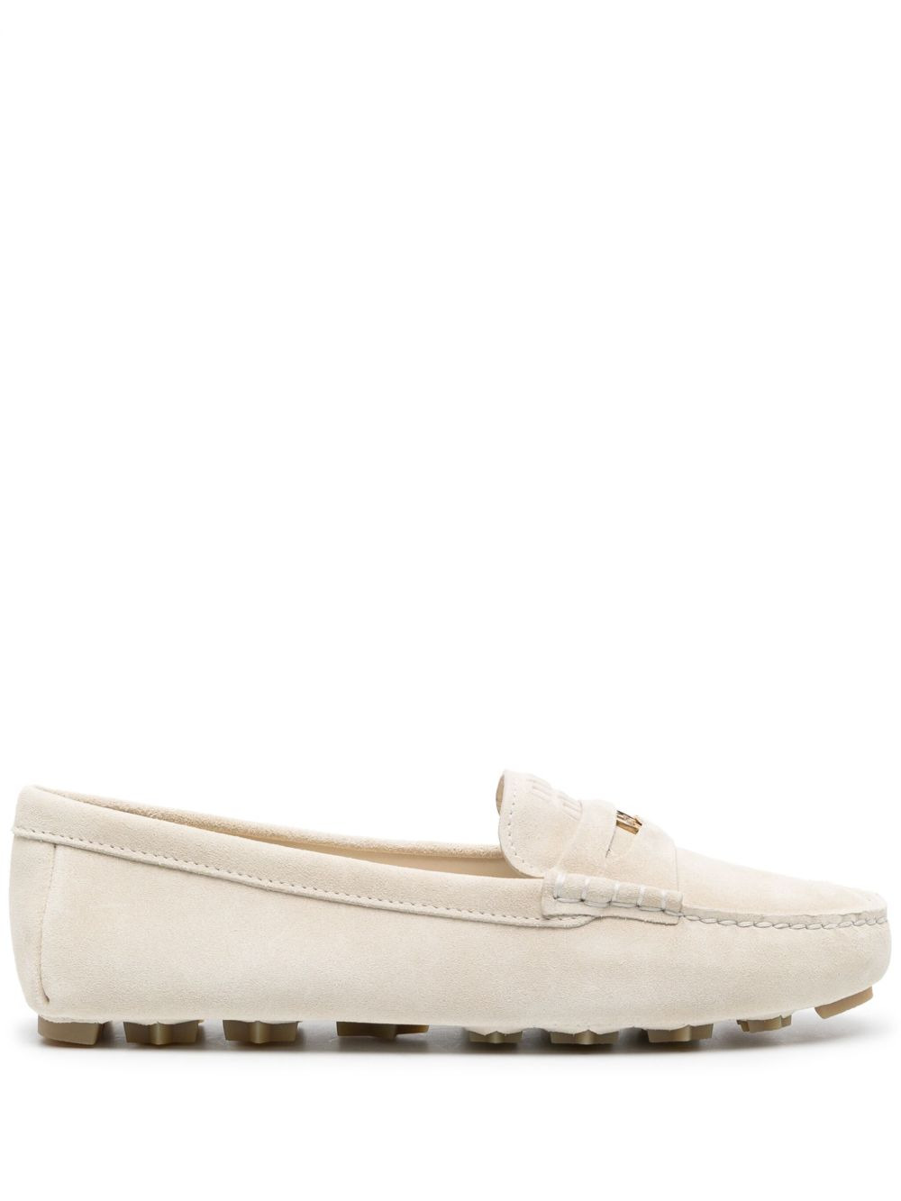 suede penny loafers - 1
