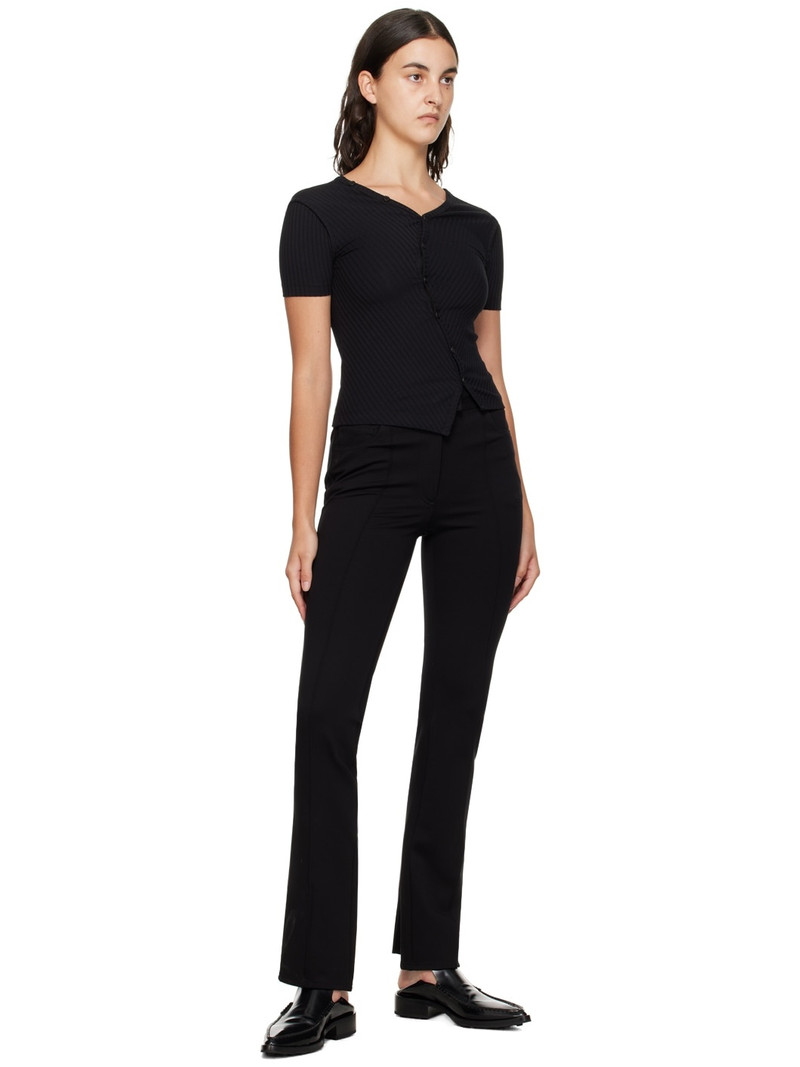 Helmut Lang Black Slit Trousers outlook