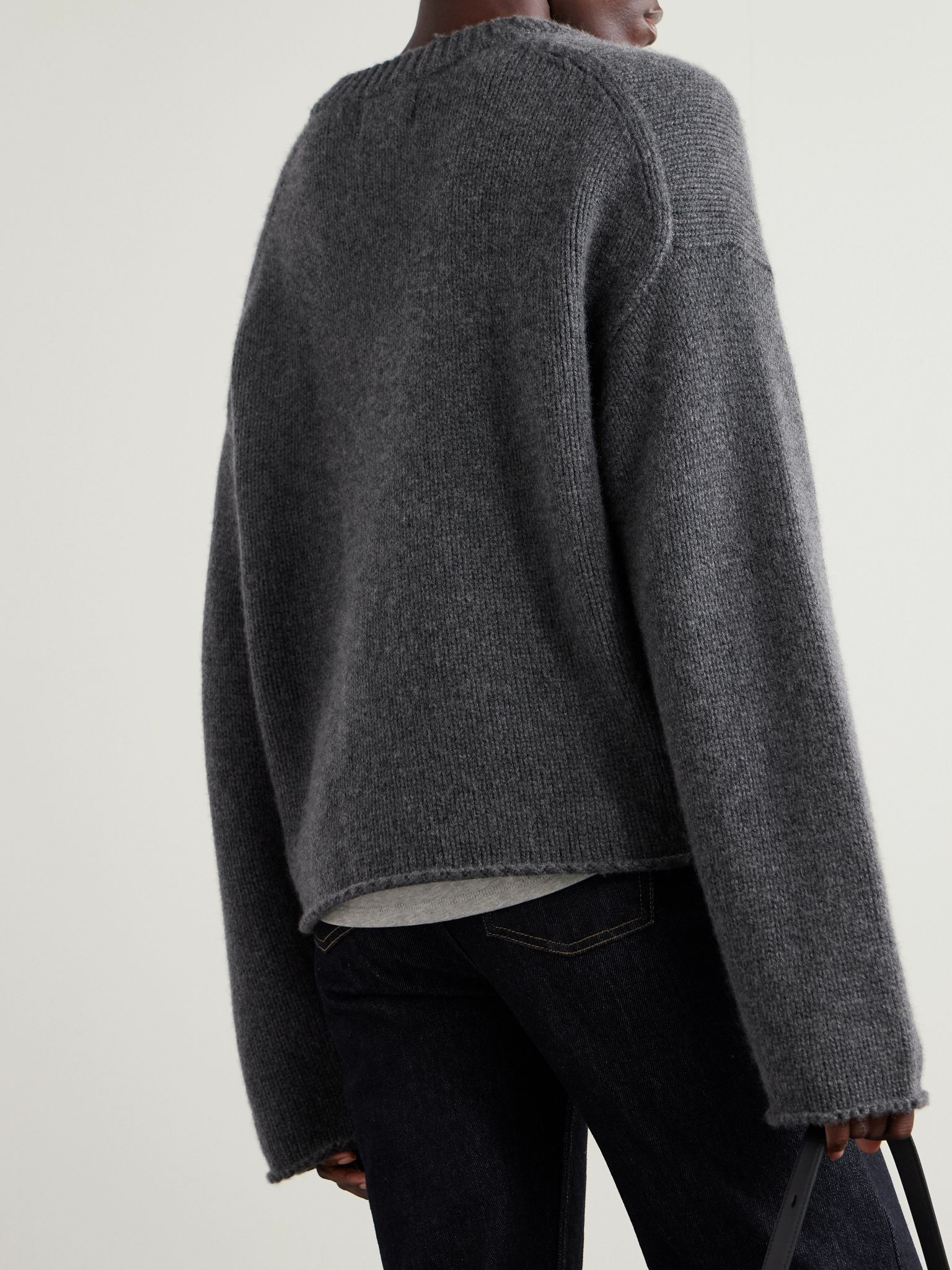 Derry oversized cashmere sweater Gray - 3