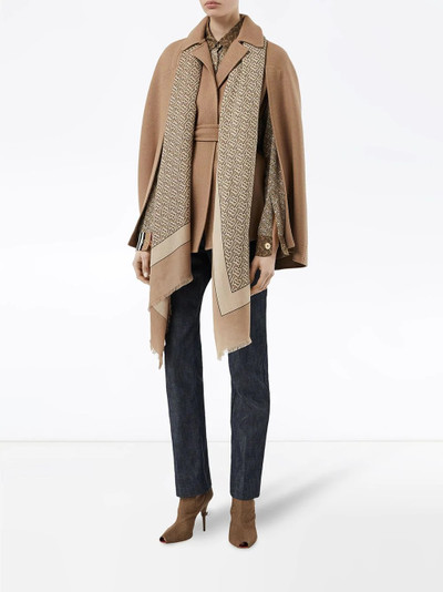 Burberry Monogram Print Lightweight Cashmere Scarf outlook