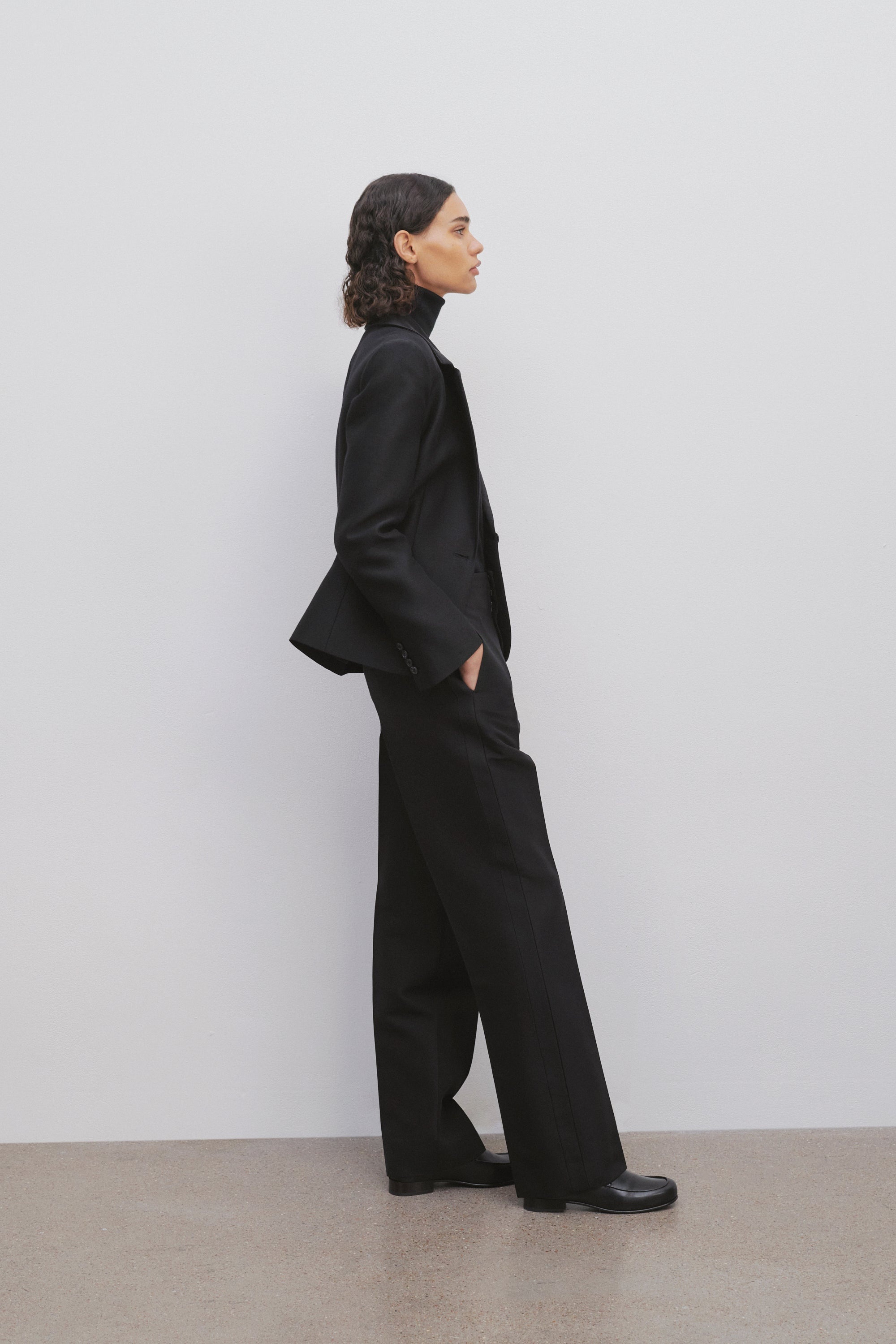 Hector Pant in Wool and Silk - 4